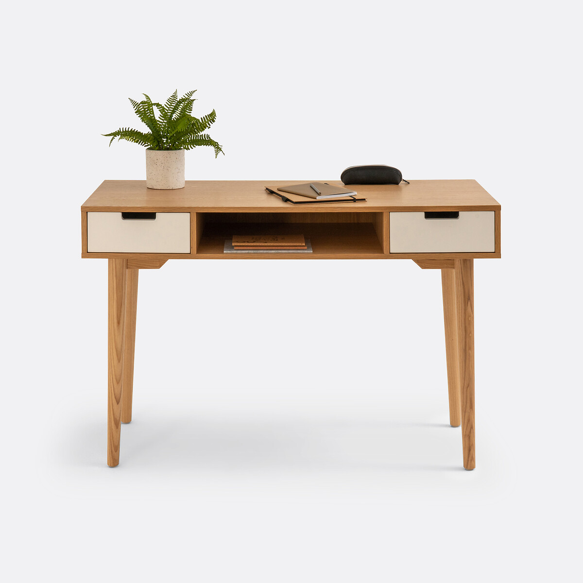 Bureau vintage, Jimi blanc/bois, LA REDOUTE INTERIEURS