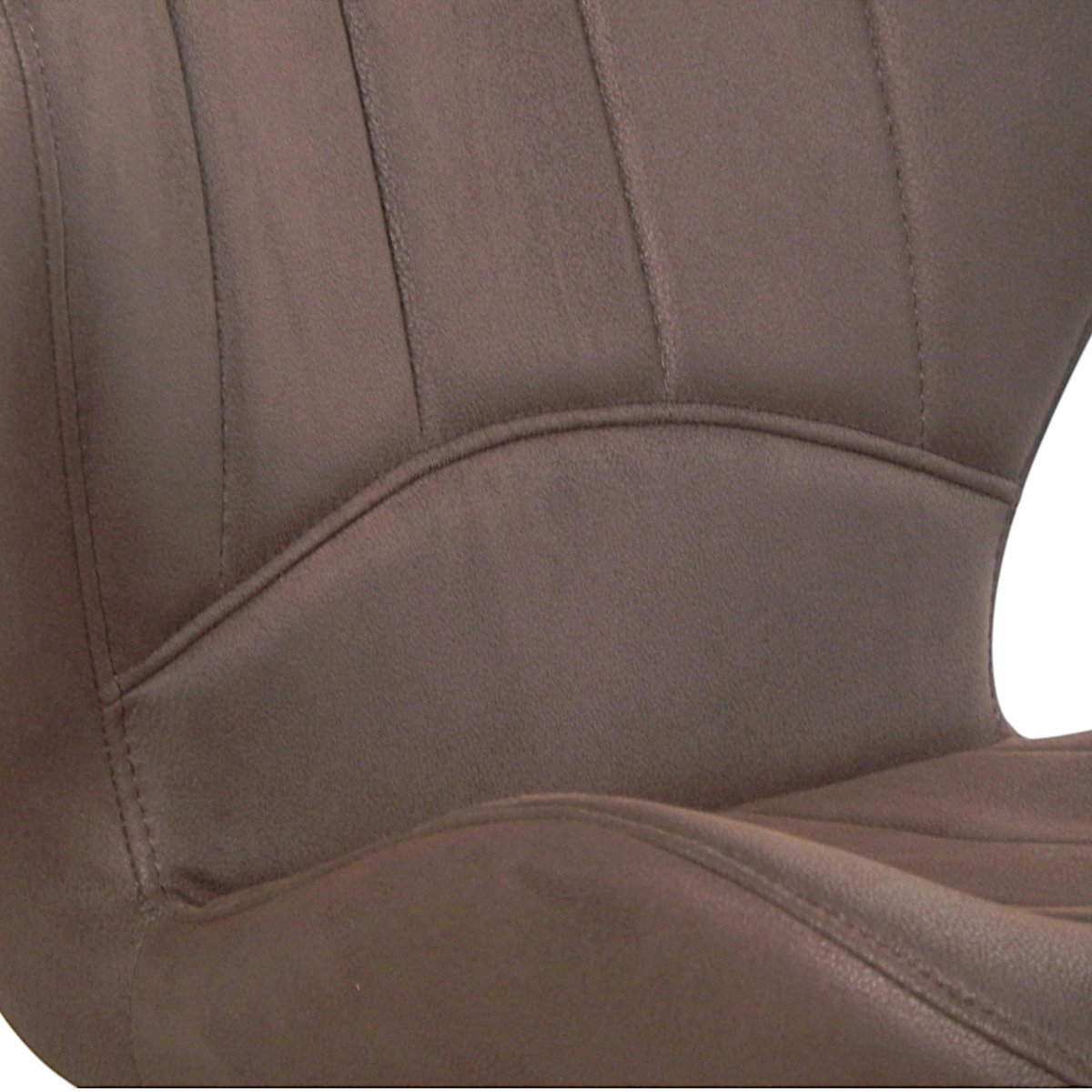 Chaise pivotante marron foncé avec dossier courbe, (lot de 2) LOMBARDIE taupe, PIER IMPORT