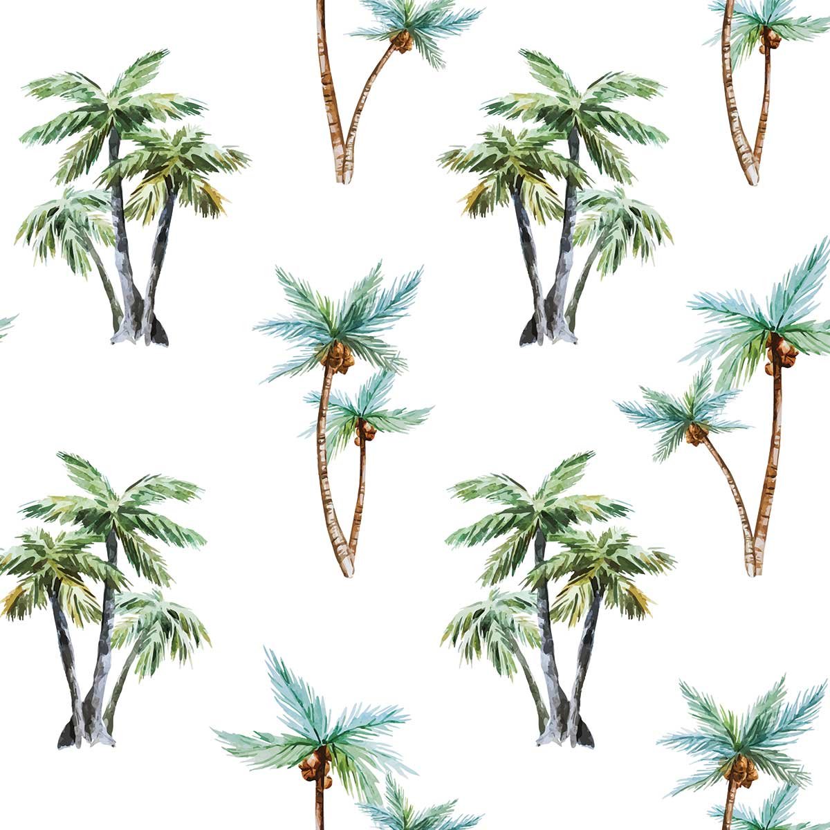 Papier peint jungle coconut intissé, HEXOA