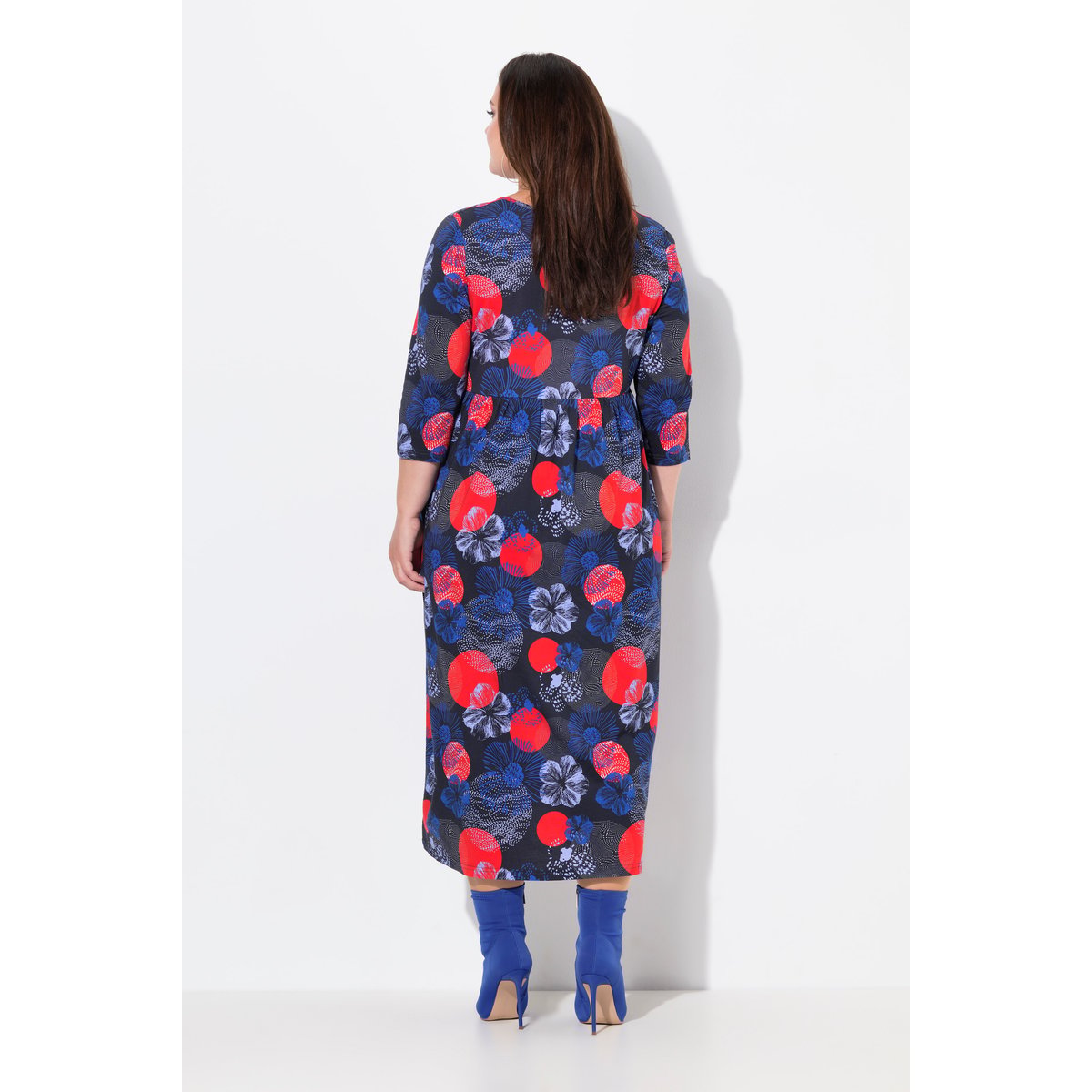 Robe en jersey coupe évasée, avec poches noir, ULLA POPKEN