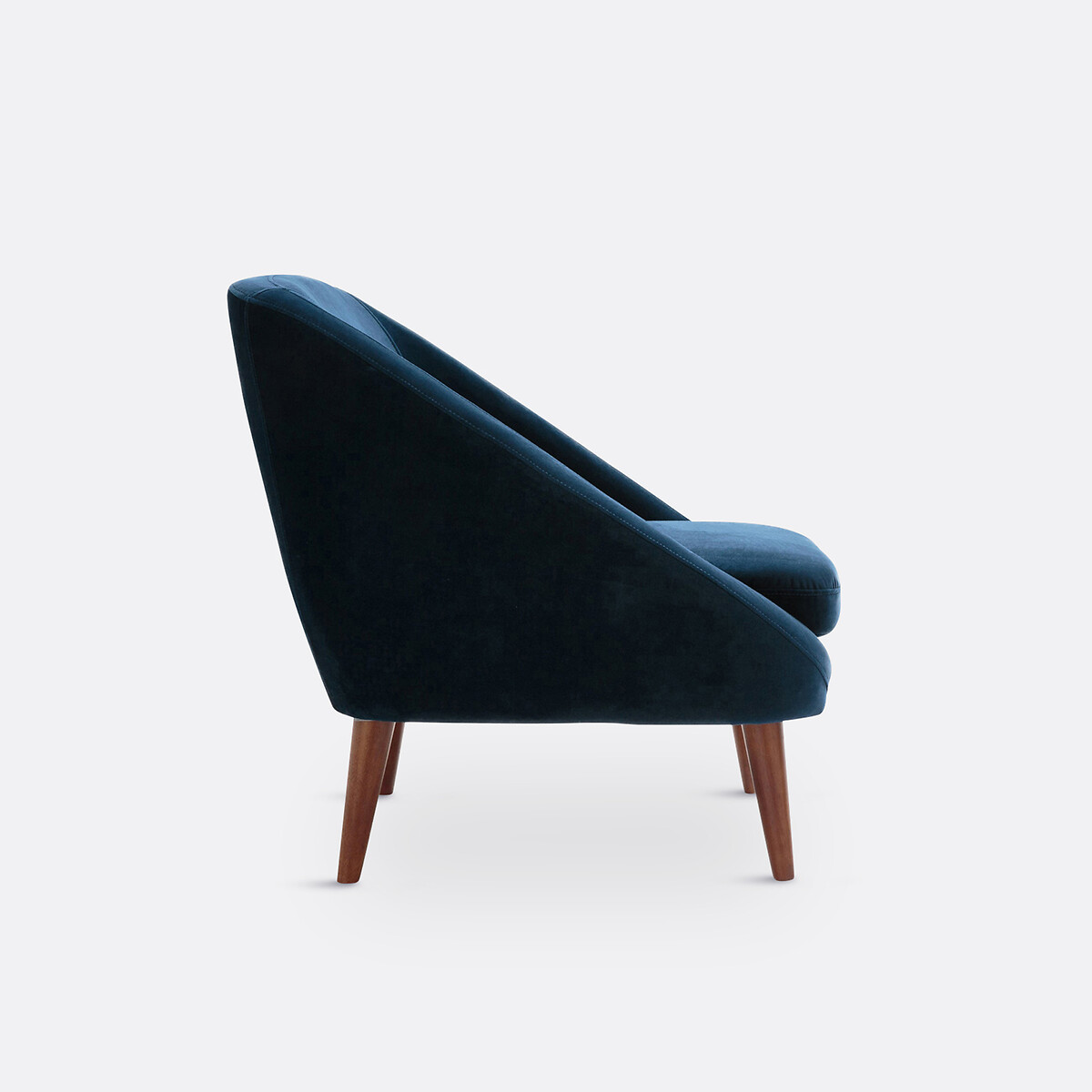 Fauteuil velours, Séméon bleu de prusse, LA REDOUTE INTERIEURS