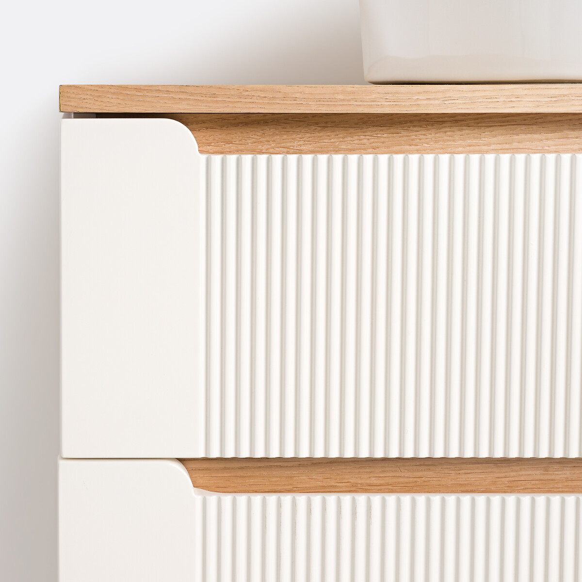 Meuble sous vasque suspendu, 2 tiroirs, Naida blanc cassé, LA REDOUTE INTERIEURS