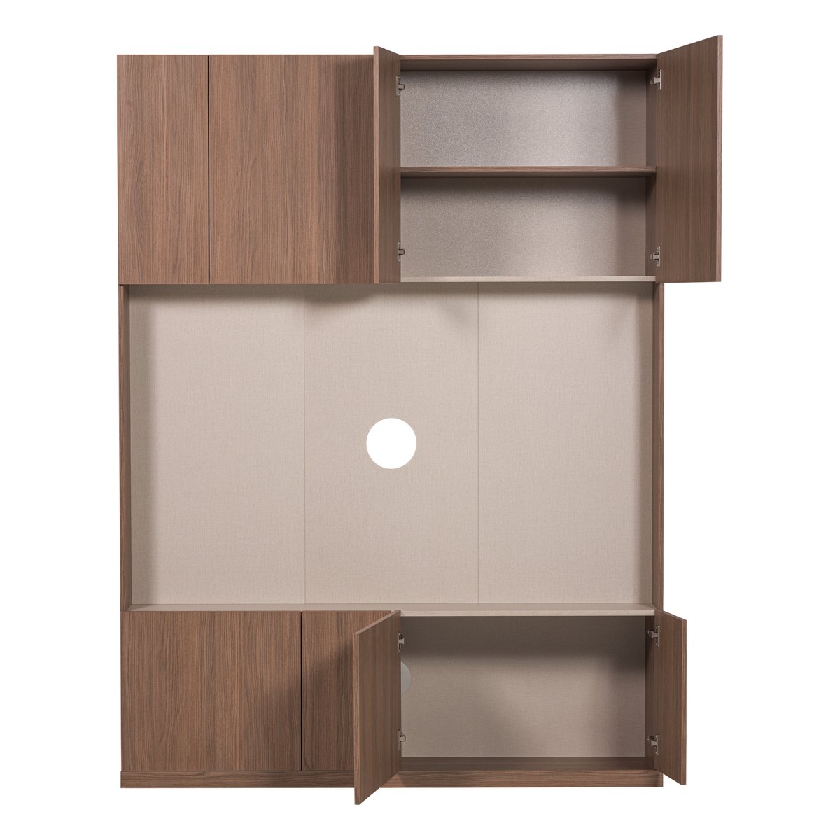Meuble TV en décor chêne BUILD brun, WOOOD