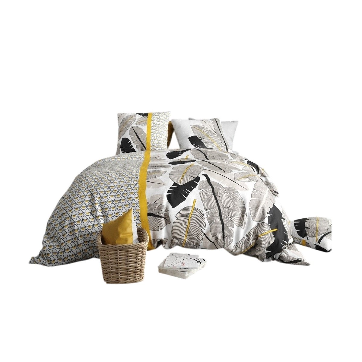 Parure de lit Plumes blanc, EDEN