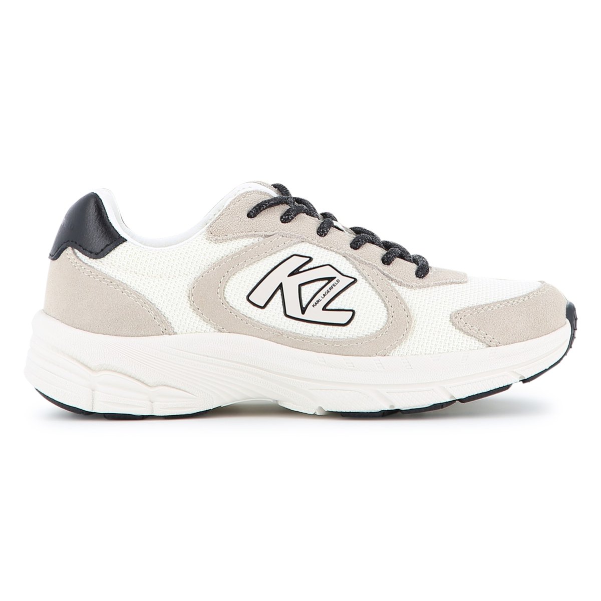 Baskets basse à lacets creme, KARL LAGERFELD KIDS