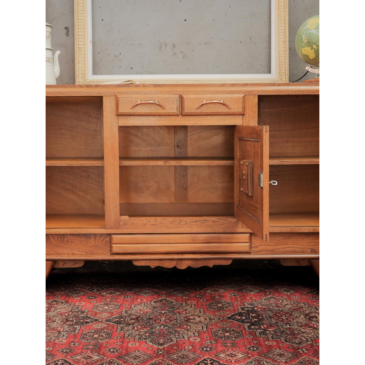 Grand buffet art déco Gilbert N°1680 - Bon état bois clair, DEBONGOUT