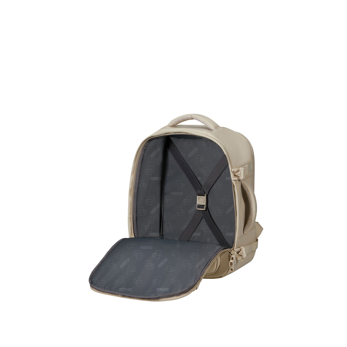 Mochila Underseater Mono S/M Take2Cabin, 15,6" 26.5L, American Tourister bege, AMERICAN TOURISTER