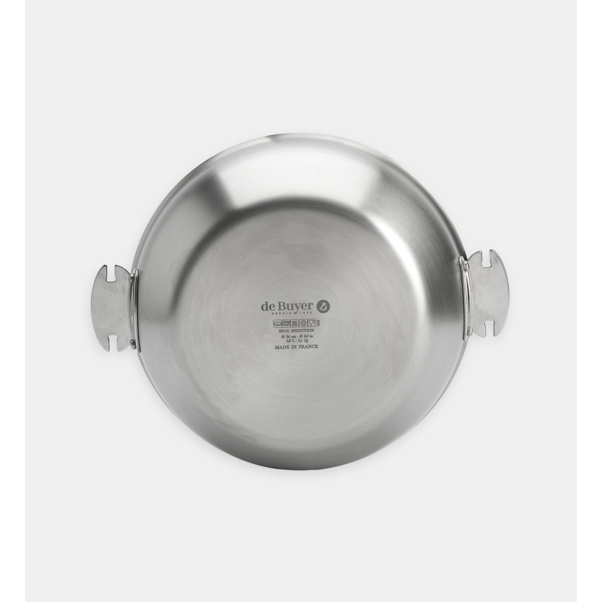Sauteuse bombée - ø24 cm gris, DE BUYER