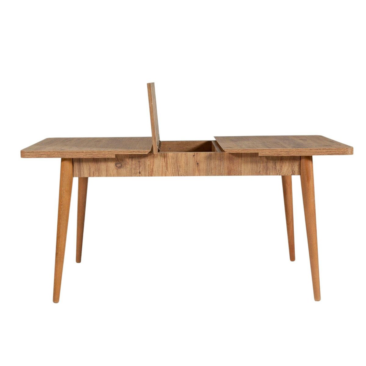 Table extensible 4/6 places - avec rangement ORINA bois clair, PIER IMPORT