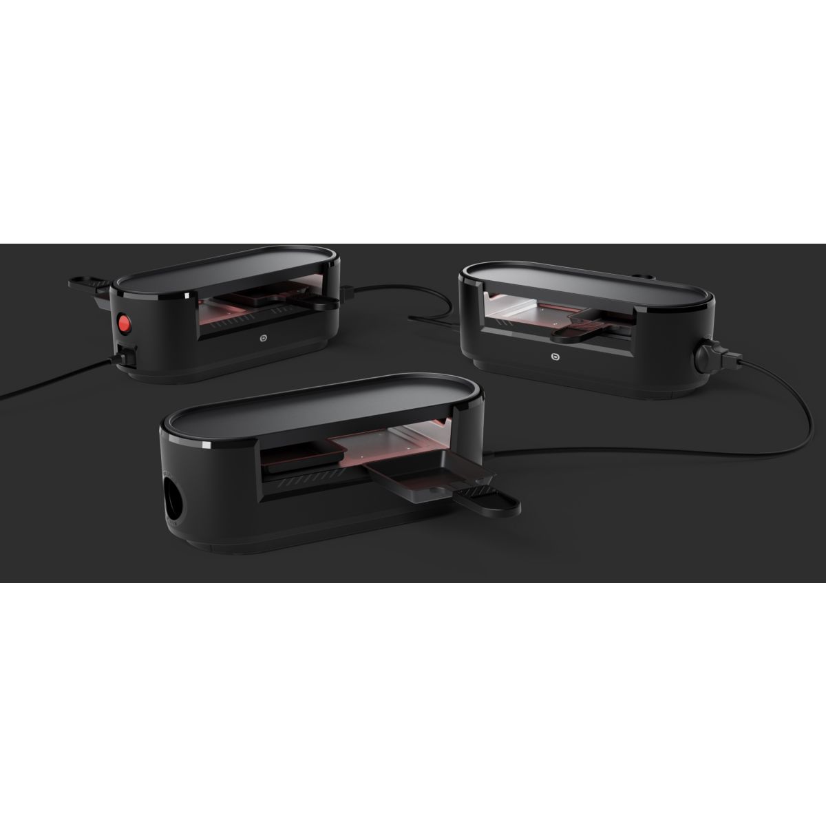 Raclette ERMD4 Multiplug Noire couleur unique, ESSENTIEL B