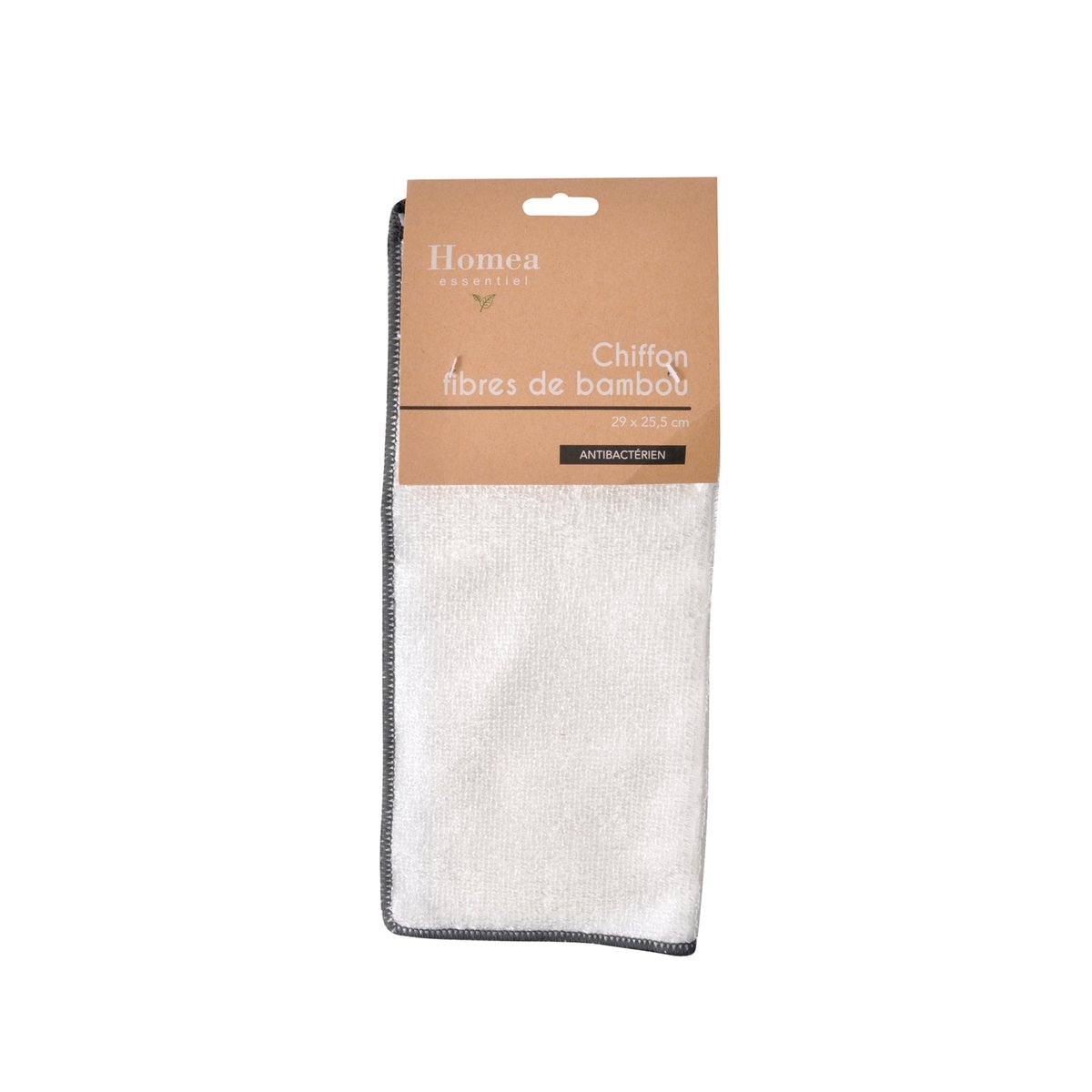 Chiffon fibre de bambou antibacterien blanc, EDEN