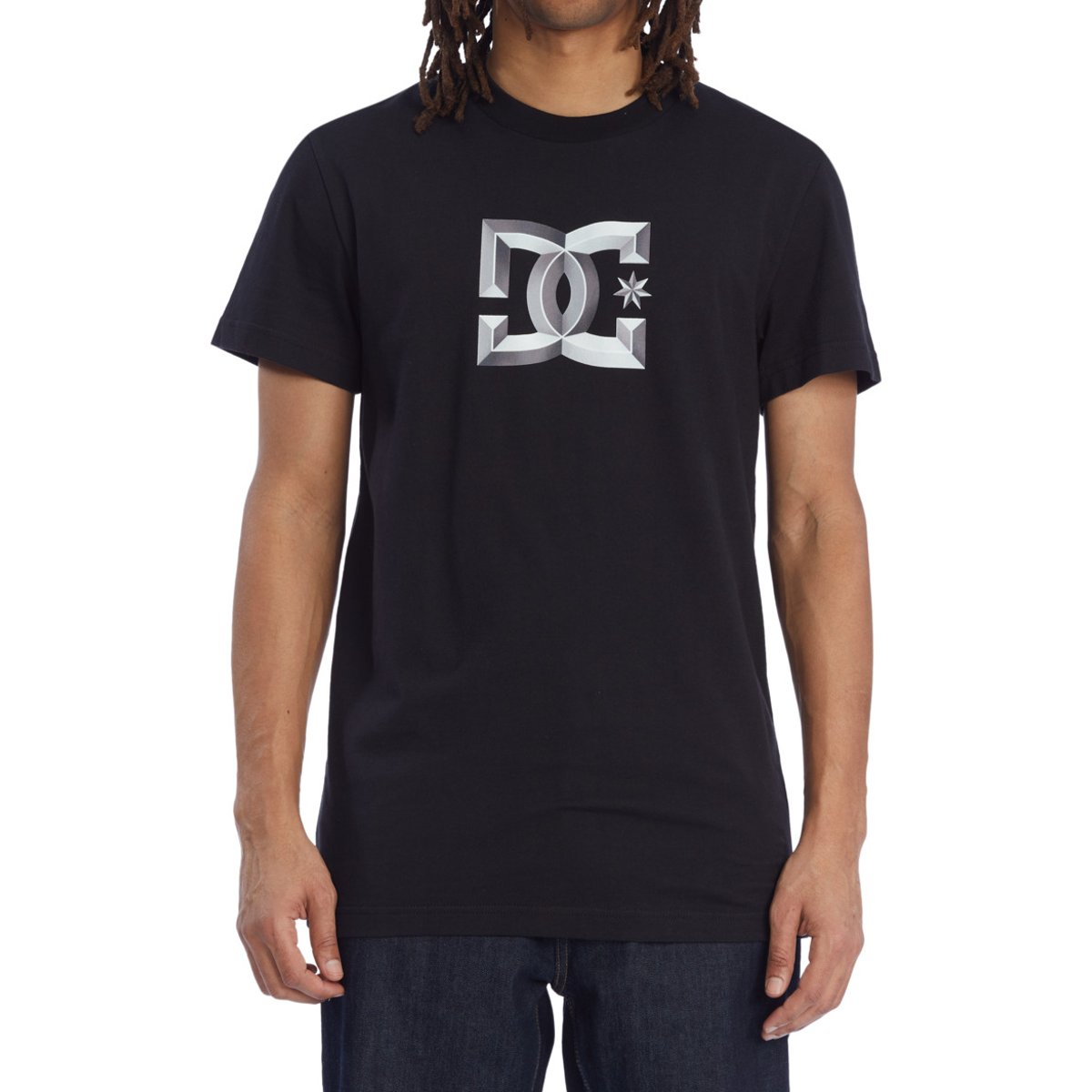 T-shirt STAR BEVELLED. noir black, DC SHOES
