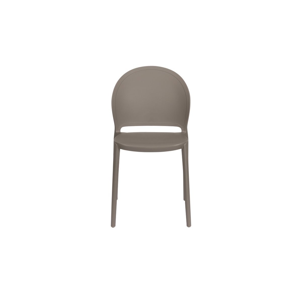 Chaise de jardin empilable (lot de 4), SJOERD gris, BOITE A DESIGN