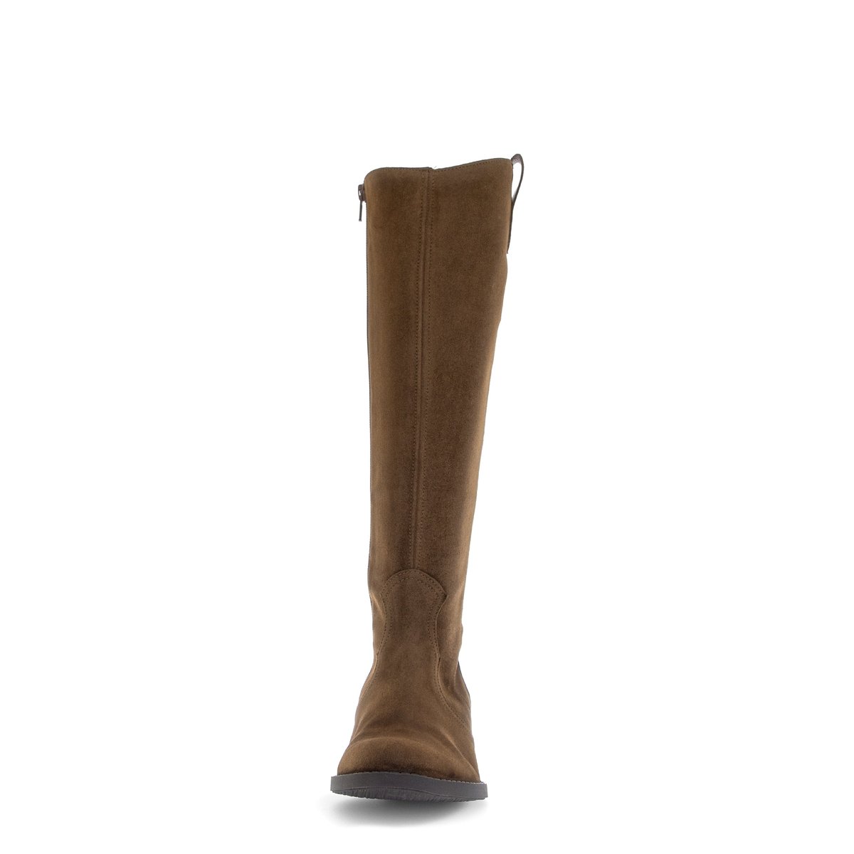 Bottes en cuir à talon décroché cognac velours, GABOR