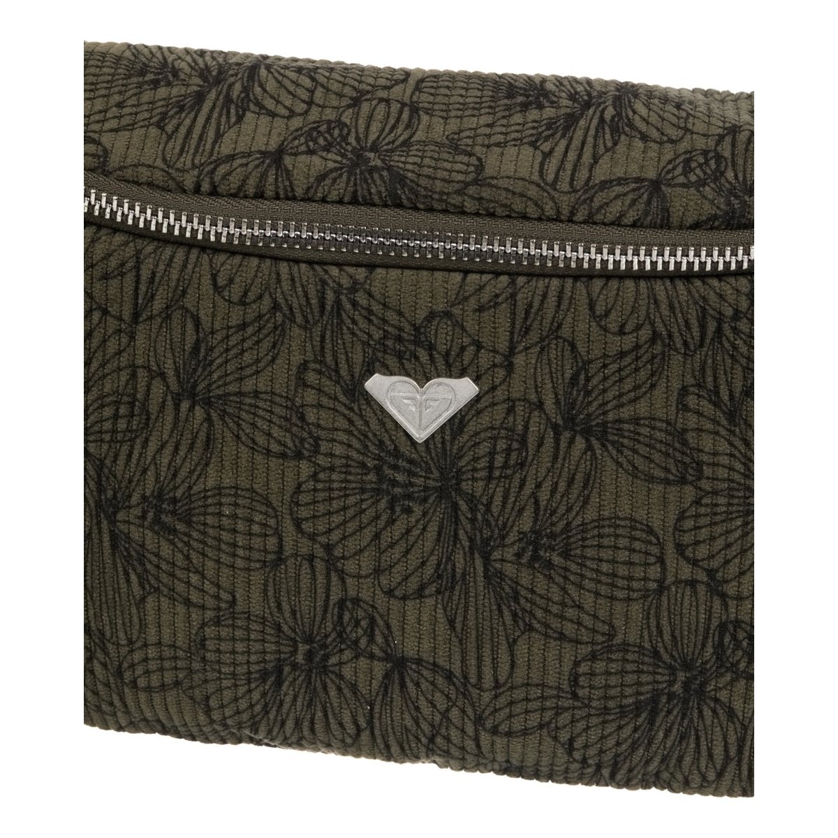 Sac banane en velours côtelé OCEAN BLOOM PRINTED. vert beetle, ROXY