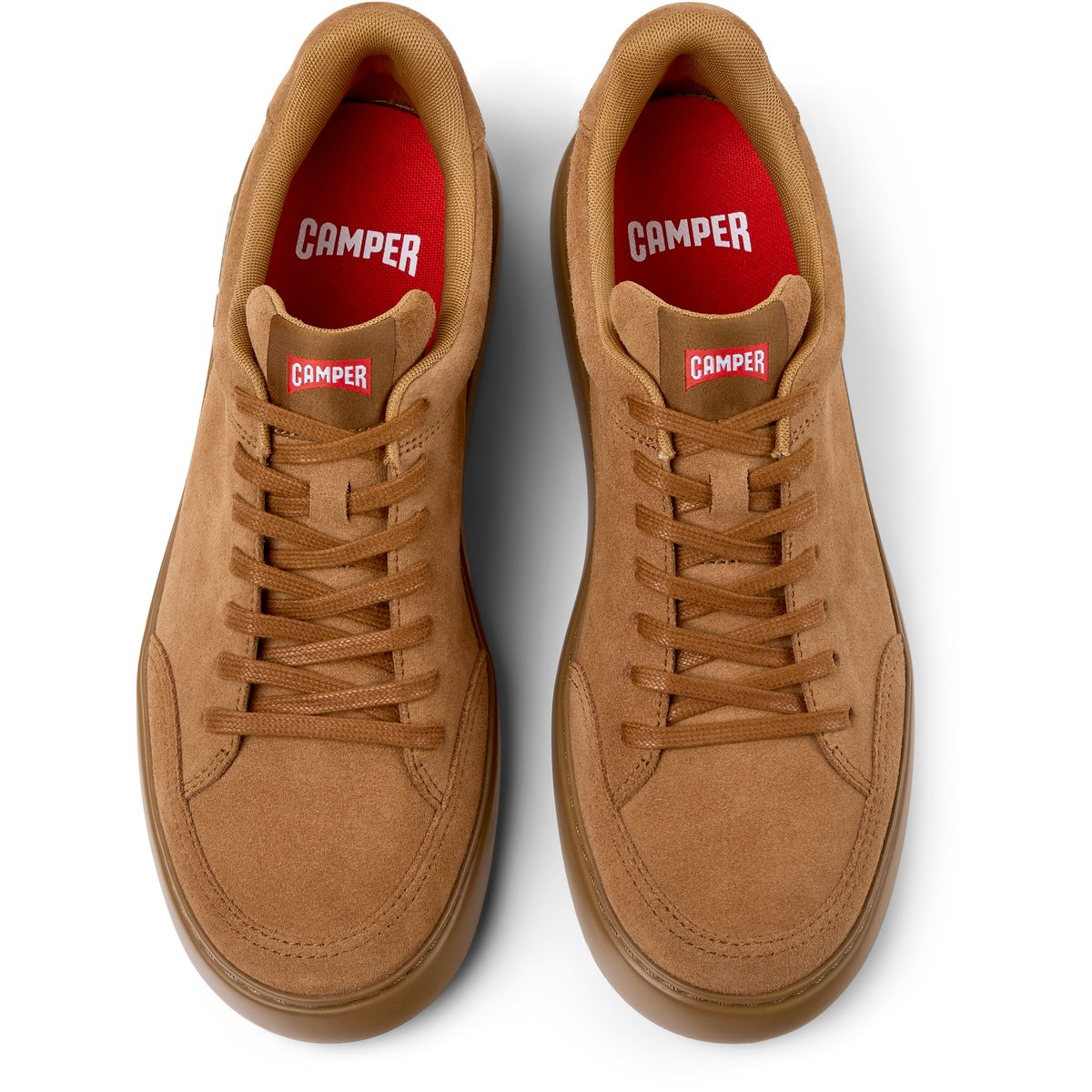 Baskets Cuir RUNNER K21 marron moyen, CAMPER