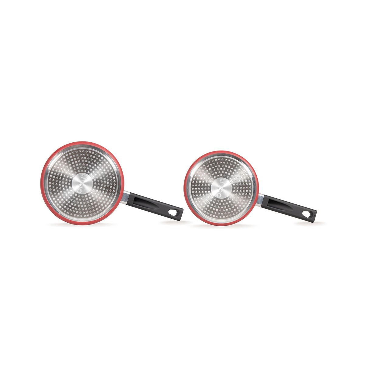 Set de 2 casseroles PREMIER CHEF rouge, LIVOO