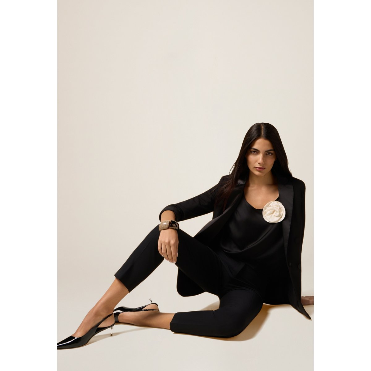 Pantalon cigarette noir, OLTRE