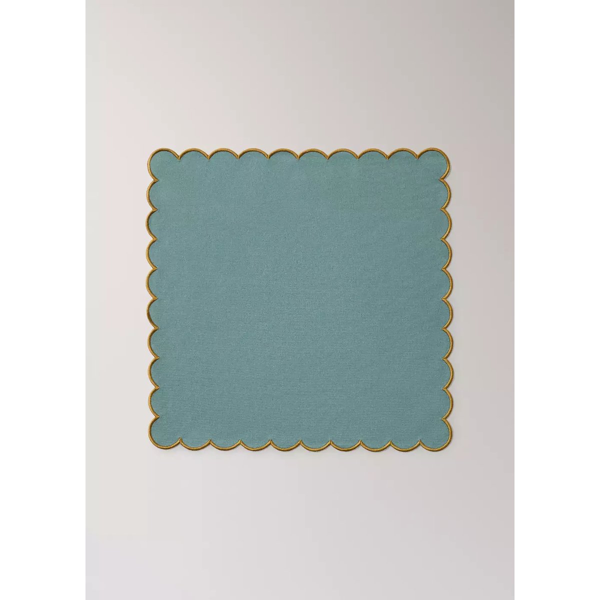Lot de 2 serviettes de table coton bleu, MANGO HOME