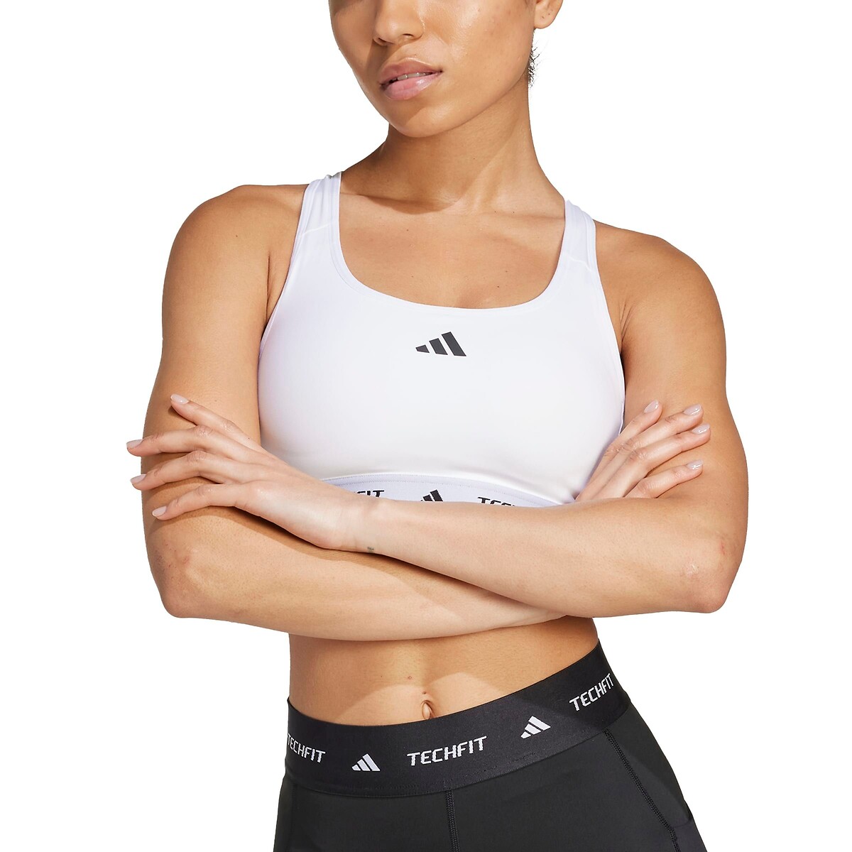 Brassière de training TECHFIT white, adidas Performance