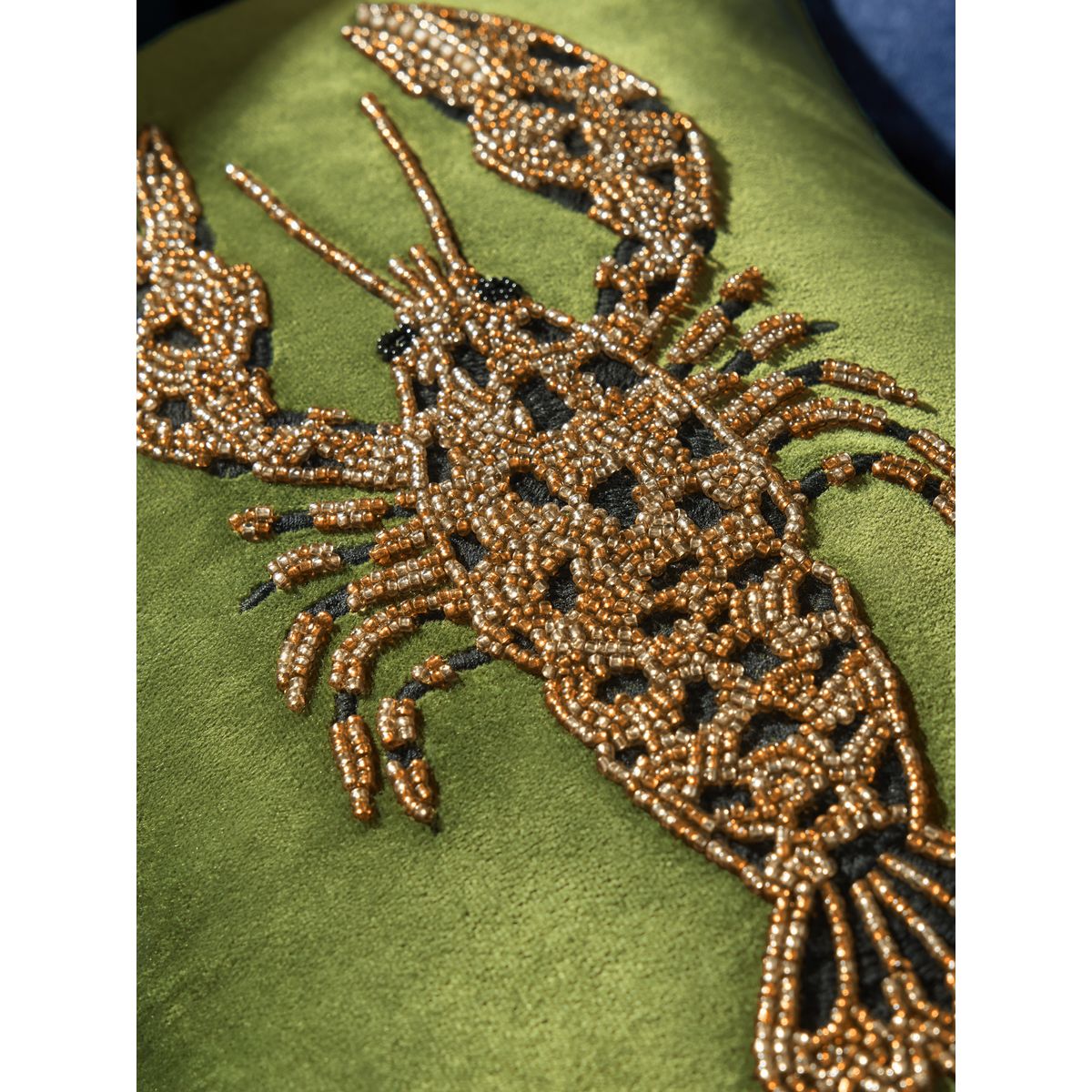 Coussin à motif homard 50 x 30 cm vert, NEXT