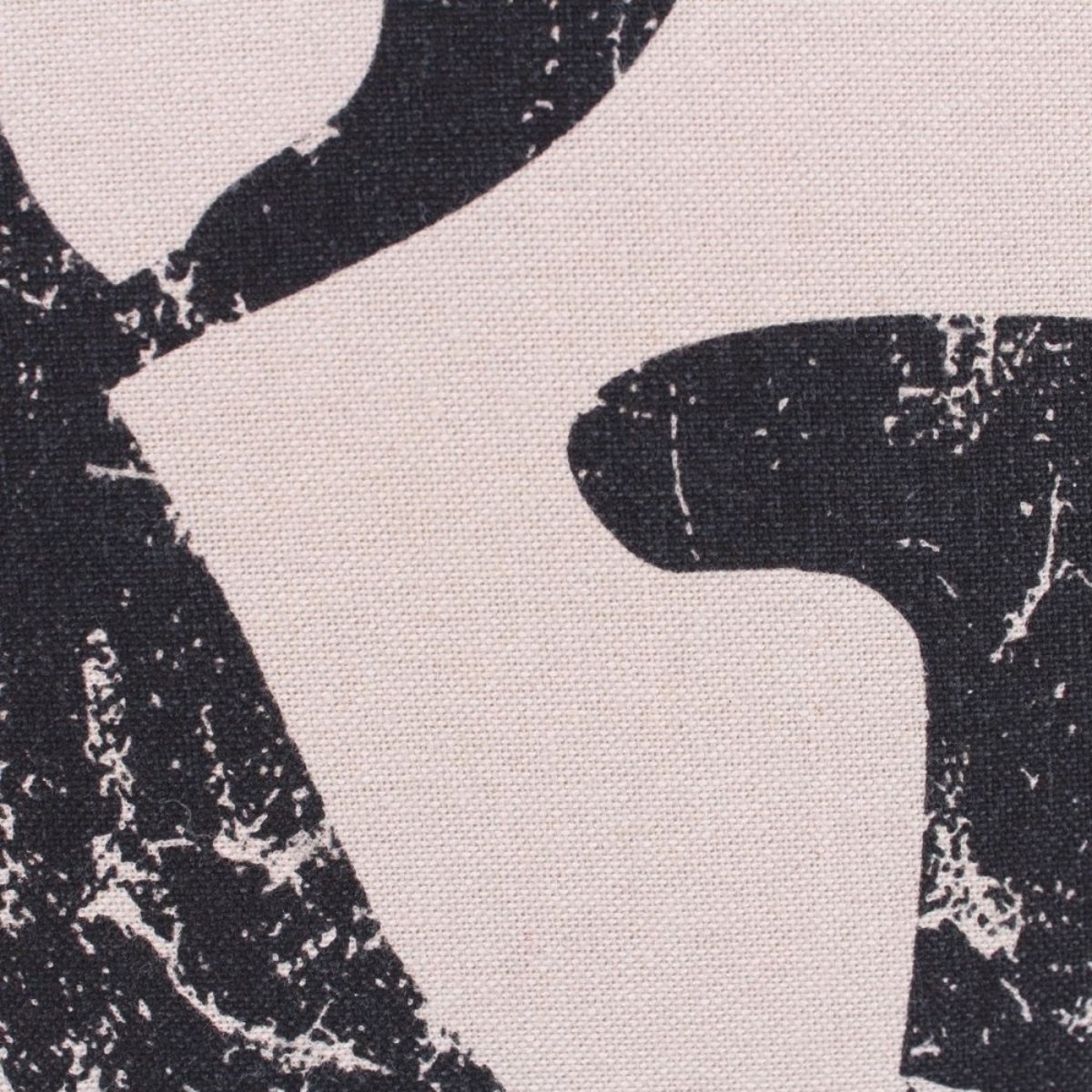 Coussin imprimé "&" 45x45cm beige, ORNAMI