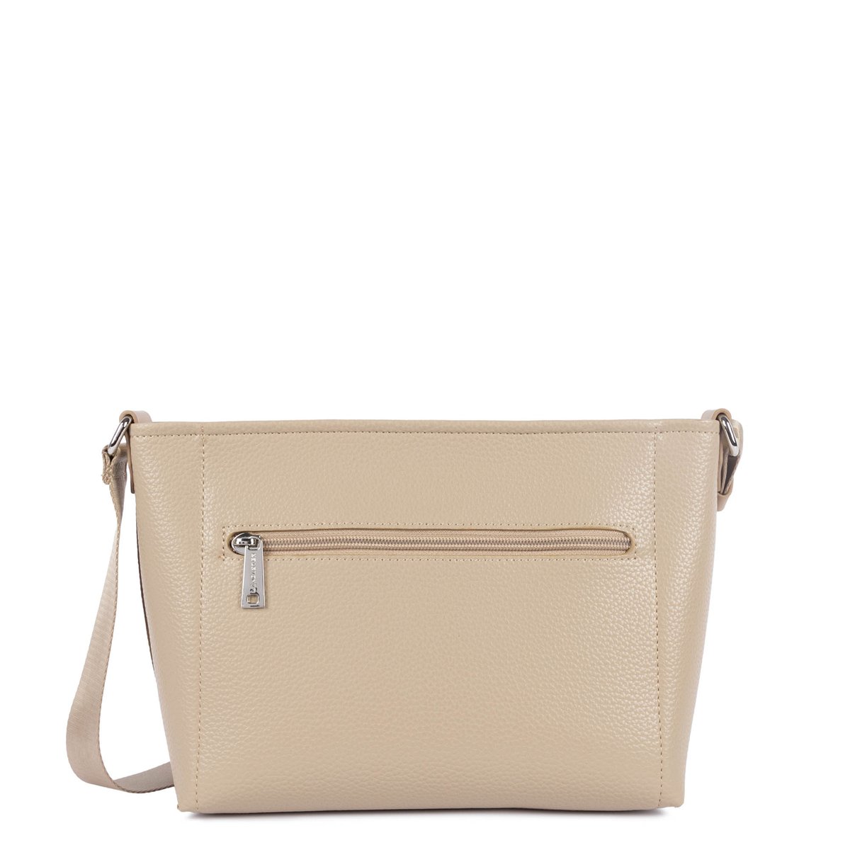 Sac trotteur zippé, MAYA DOUBLE KBA beige foncé, LANCASTER