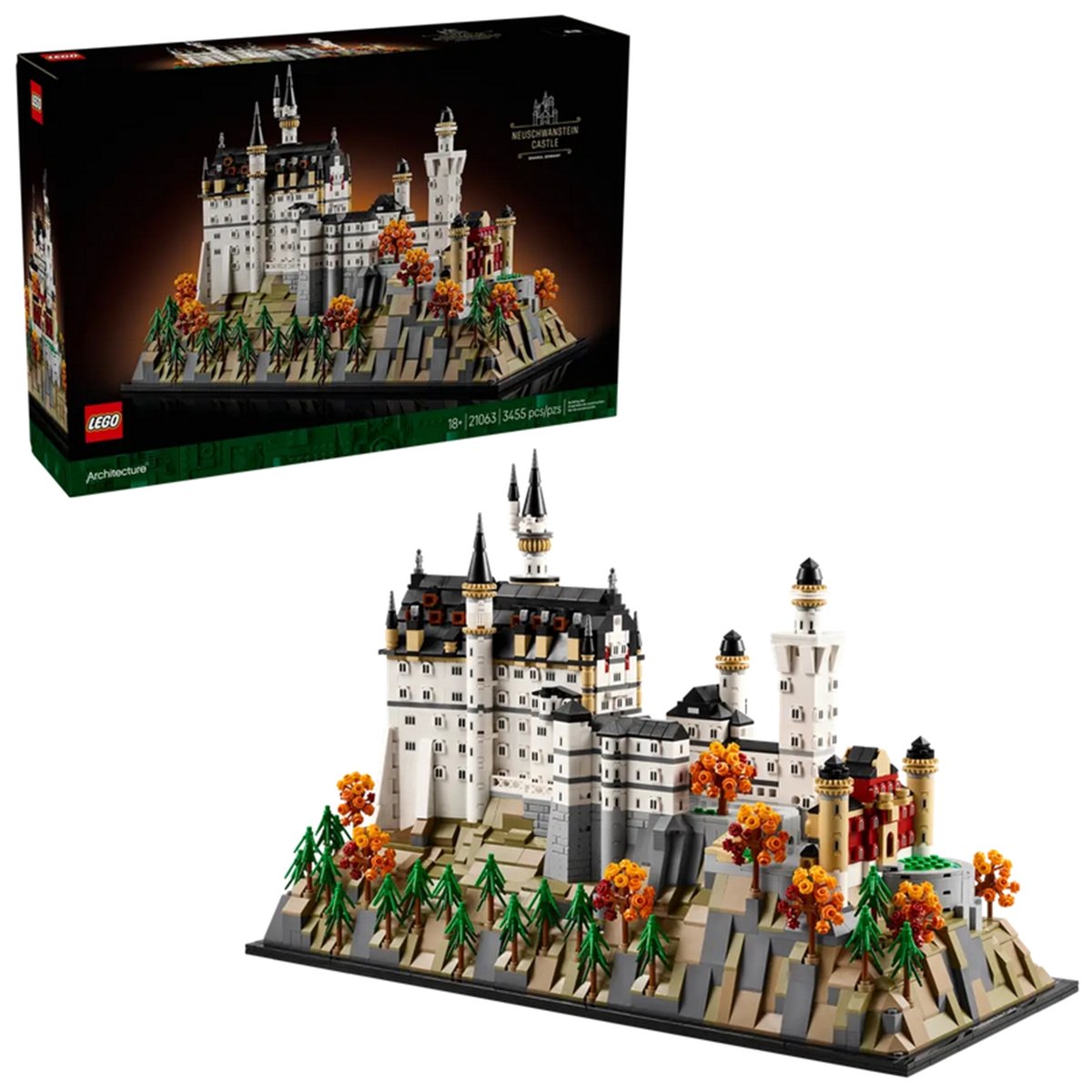 LEGO Architecture - Le château de Neuschwanstein - 21063 multicolore, LEGO
