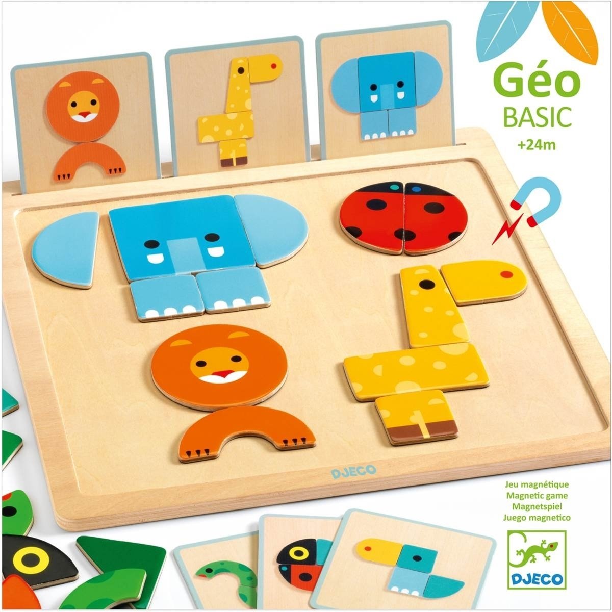Jeu magnétique GeoBasic multicolore, DJECO