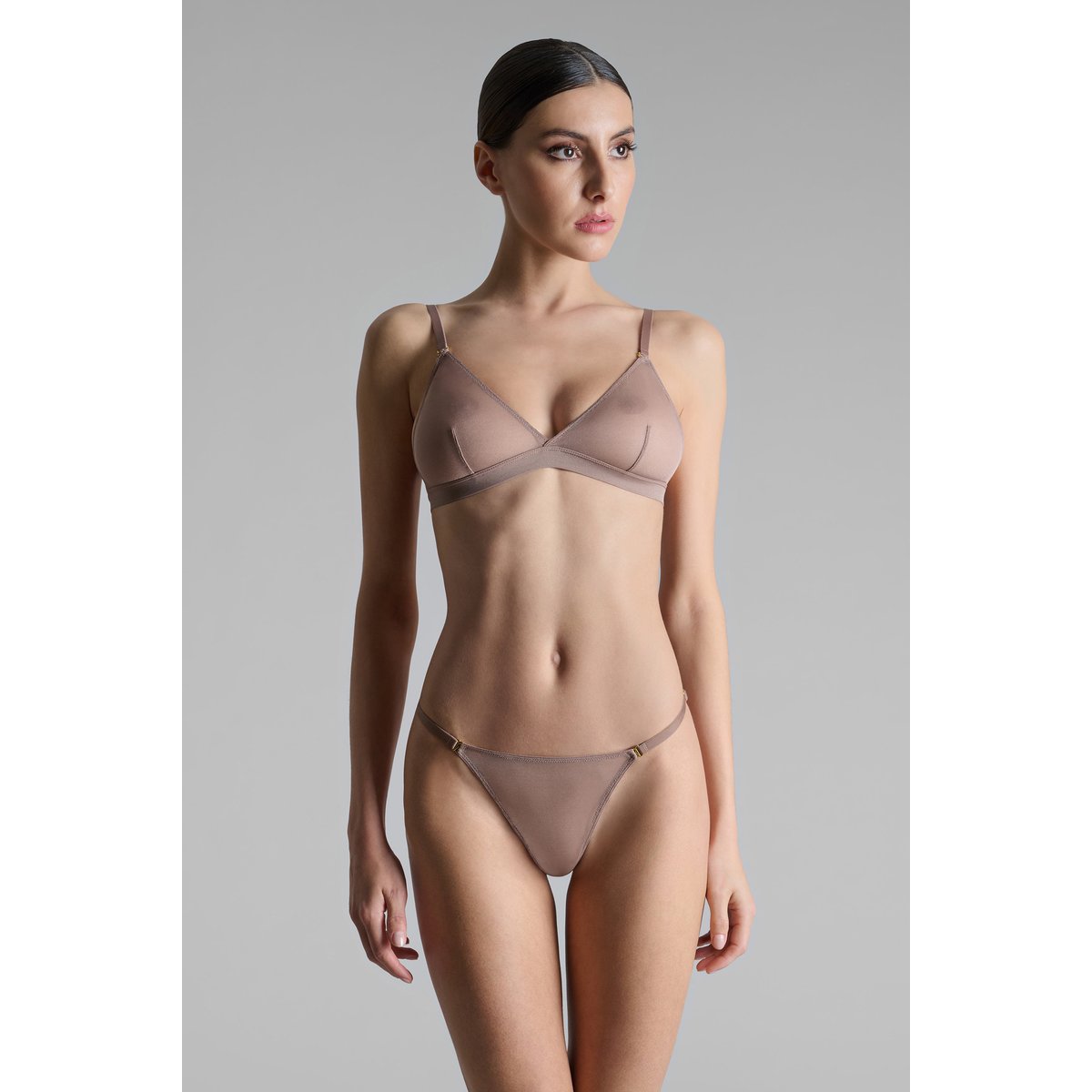 Soutien-gorge triangle CORPS À CORPS taupe, MAISON CLOSE