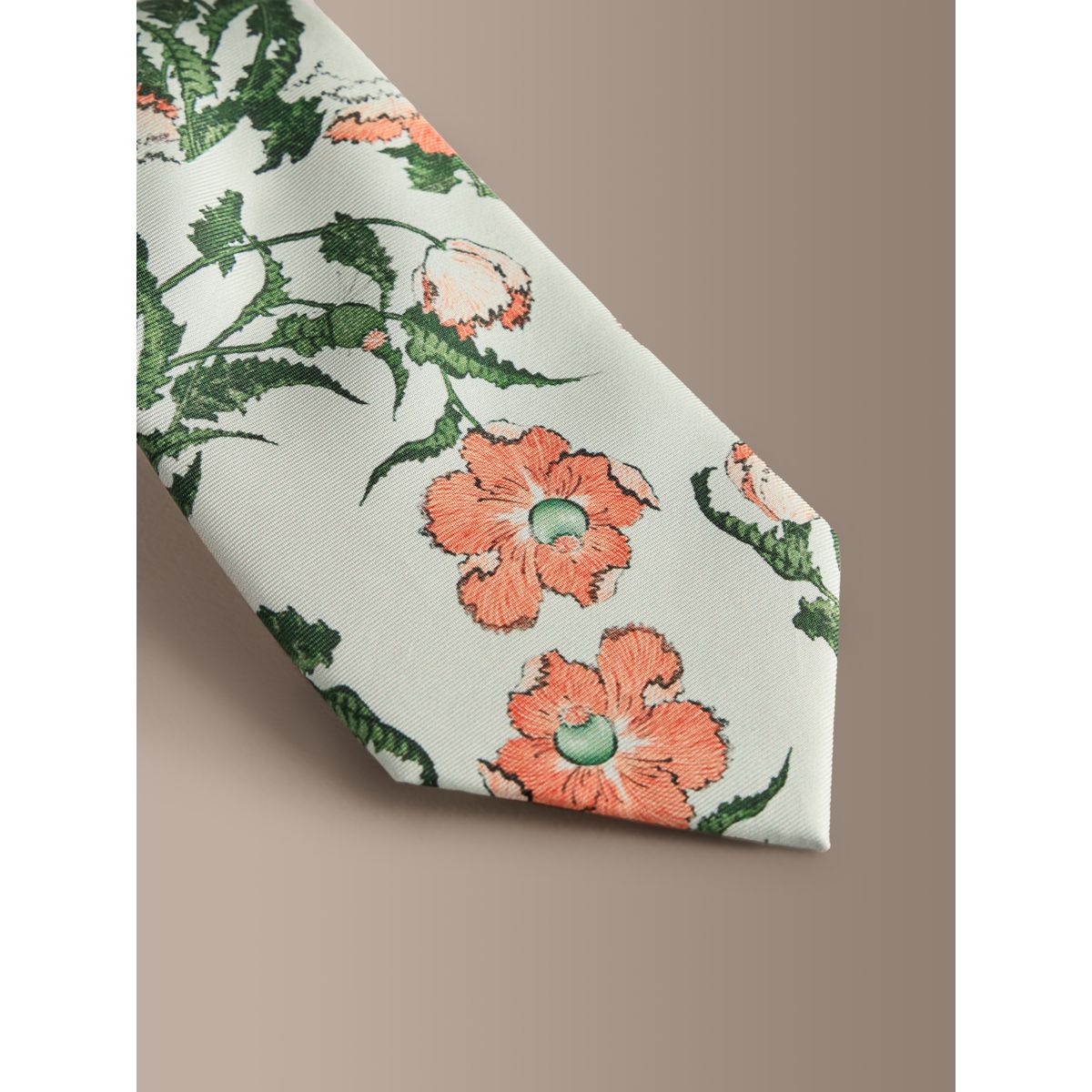 Cravate en soie à motif et pochette vert, NEXT