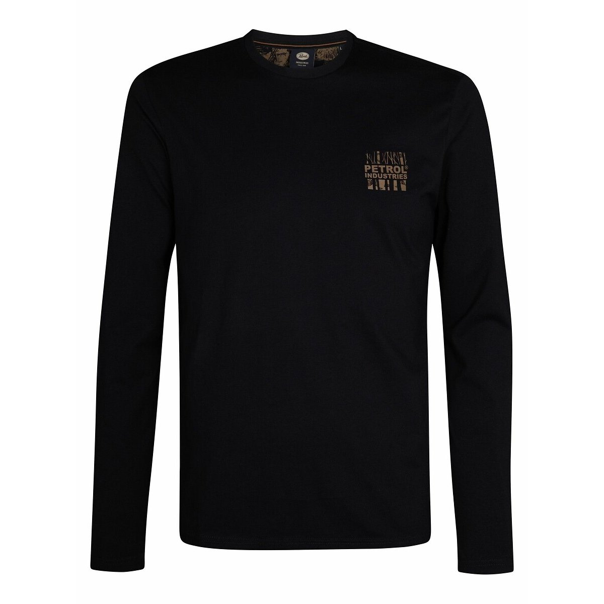 Long Sleeve T-Shirt with Chest Logo black, PETROL INDUSTRIES