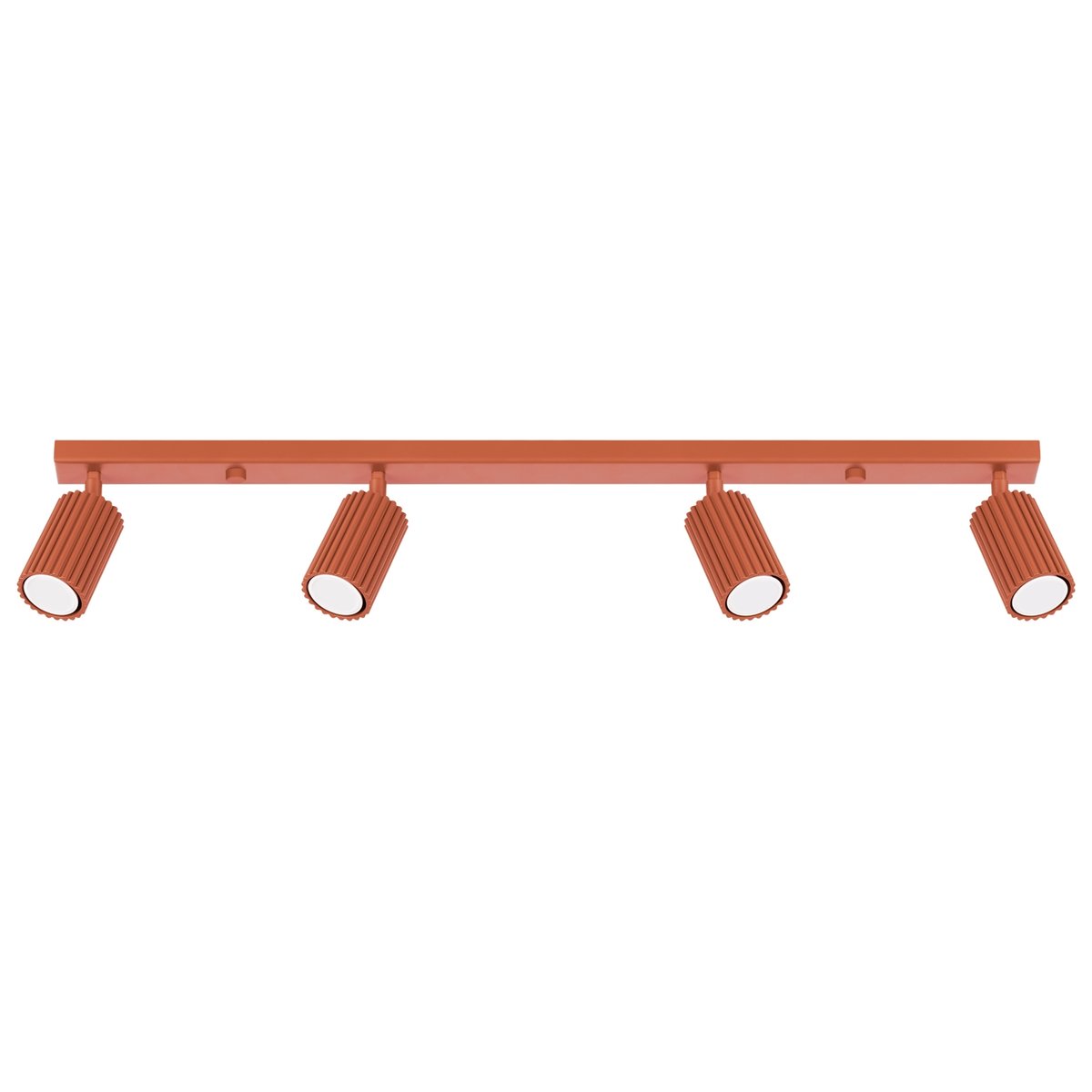 Plafonnier Aluminium Ocre Rouge GU10 4 Karbon Line rouge, EDEN