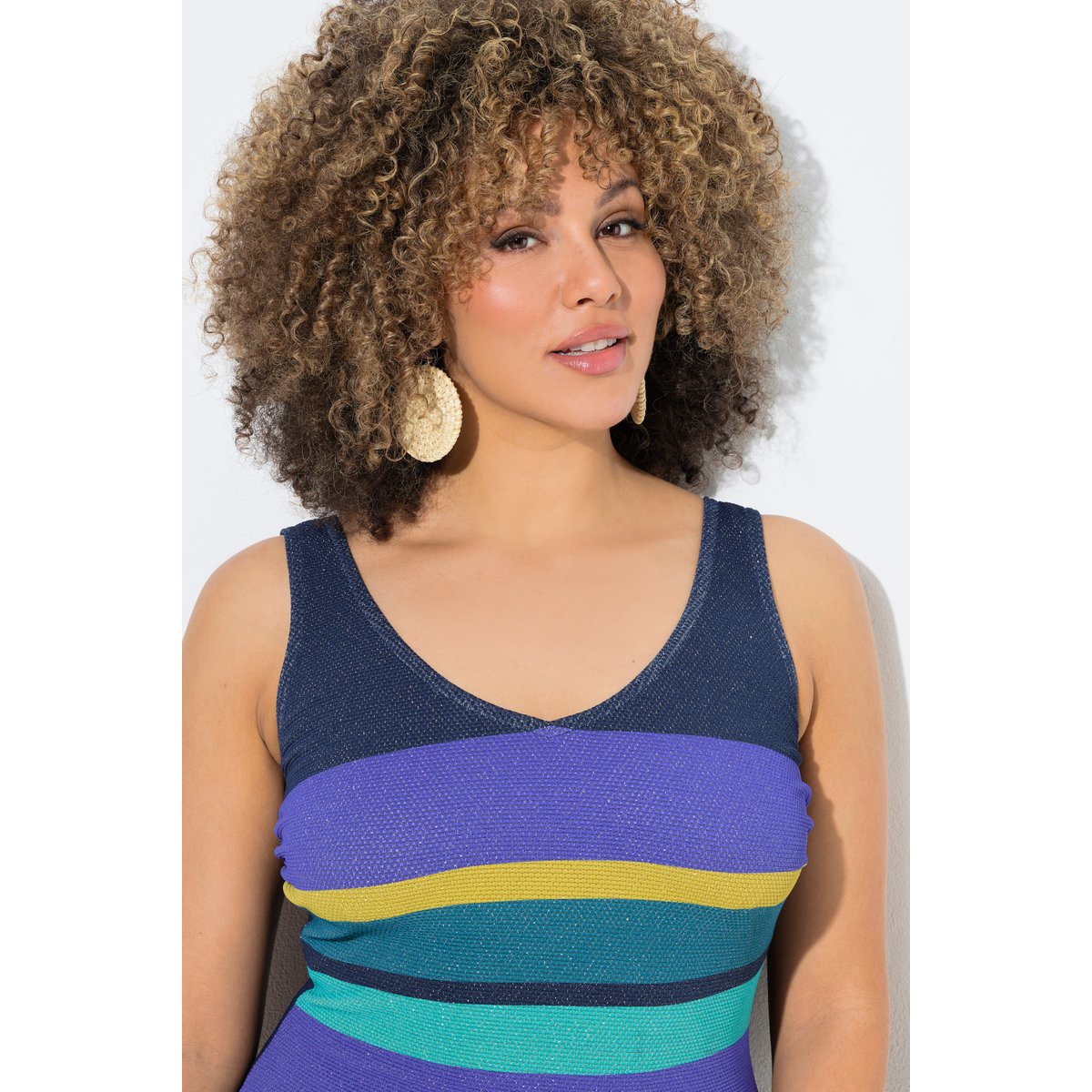 Maillot de bain sans bonnets souples bleu foncé, ULLA POPKEN