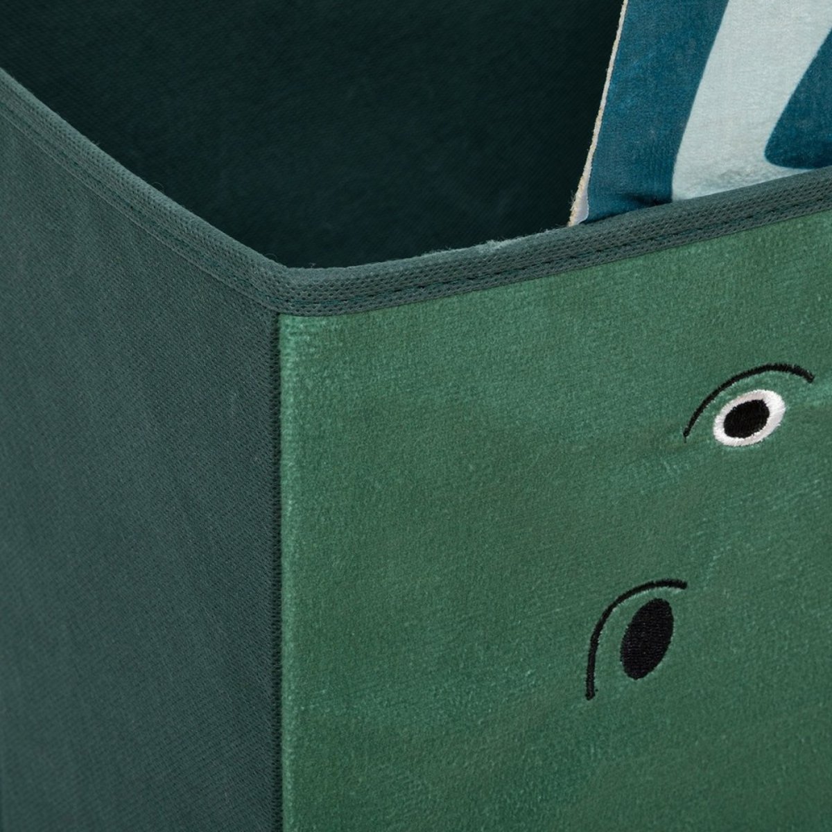 Boîte de rangement dino 29x29 vert, ATMOSPHERA