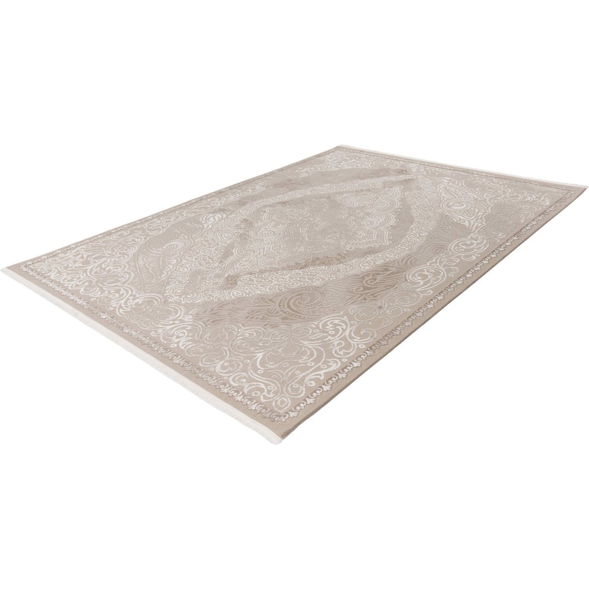 Tapis d'intérieur rectangulaire beige sable ivoire ton sur ton, ARTE ESPINA
