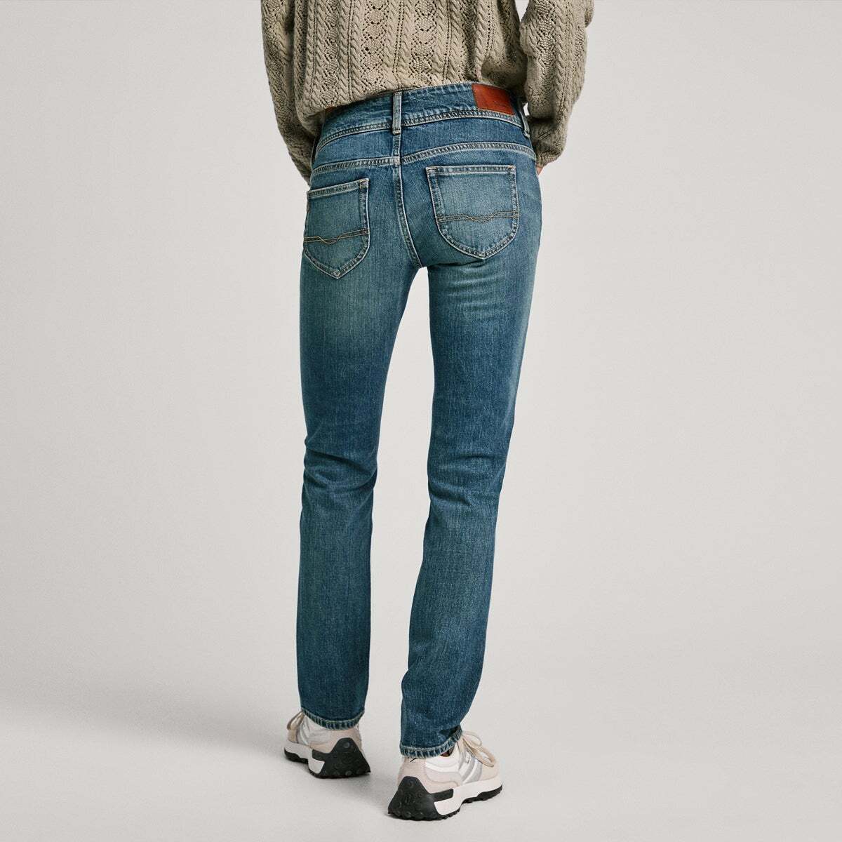 Jean Coupe Slim, Taille Basse - Venus blanchi denim, PEPE JEANS
