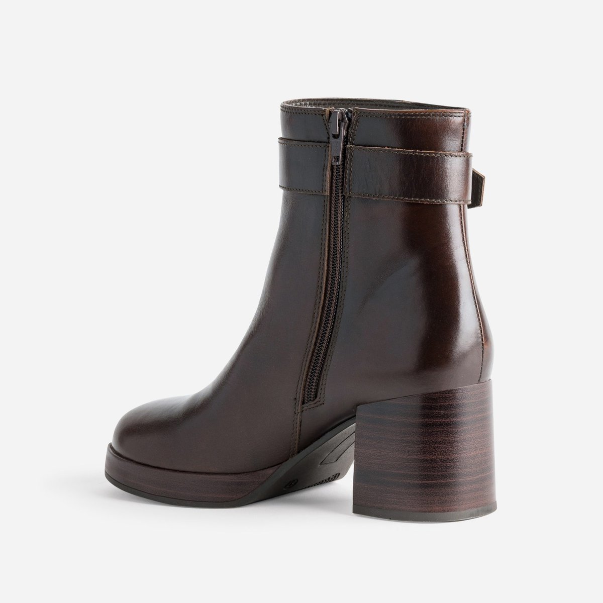 Boots À Talon en cuir NOUR cognac, ERAM