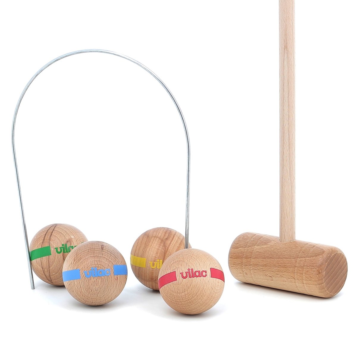 Croquet famille 2 adultes et 3 enfants bleu, VILAC