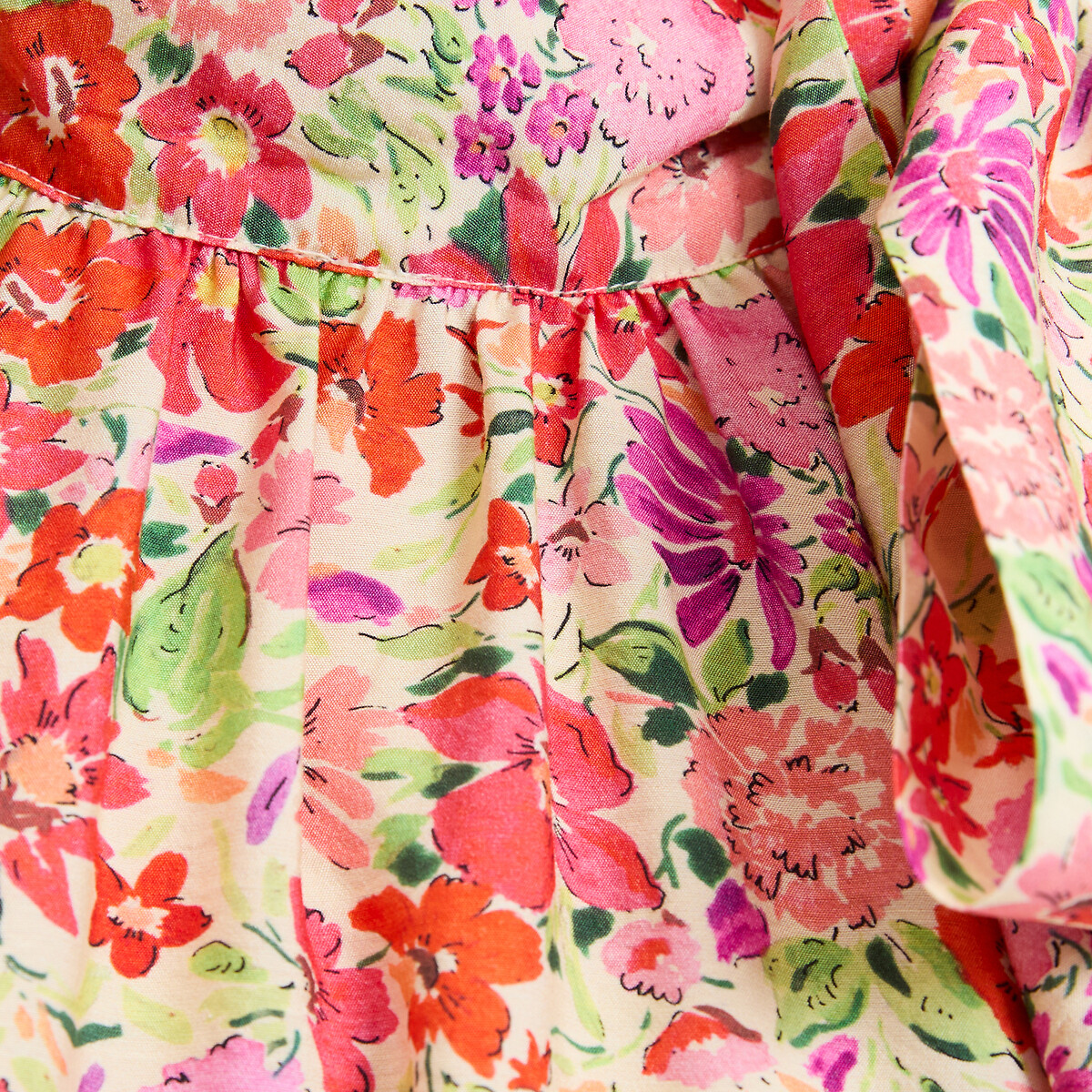 Floral Print Sleeveless Maxi Dress red floral print, LA REDOUTE COLLECTIONS