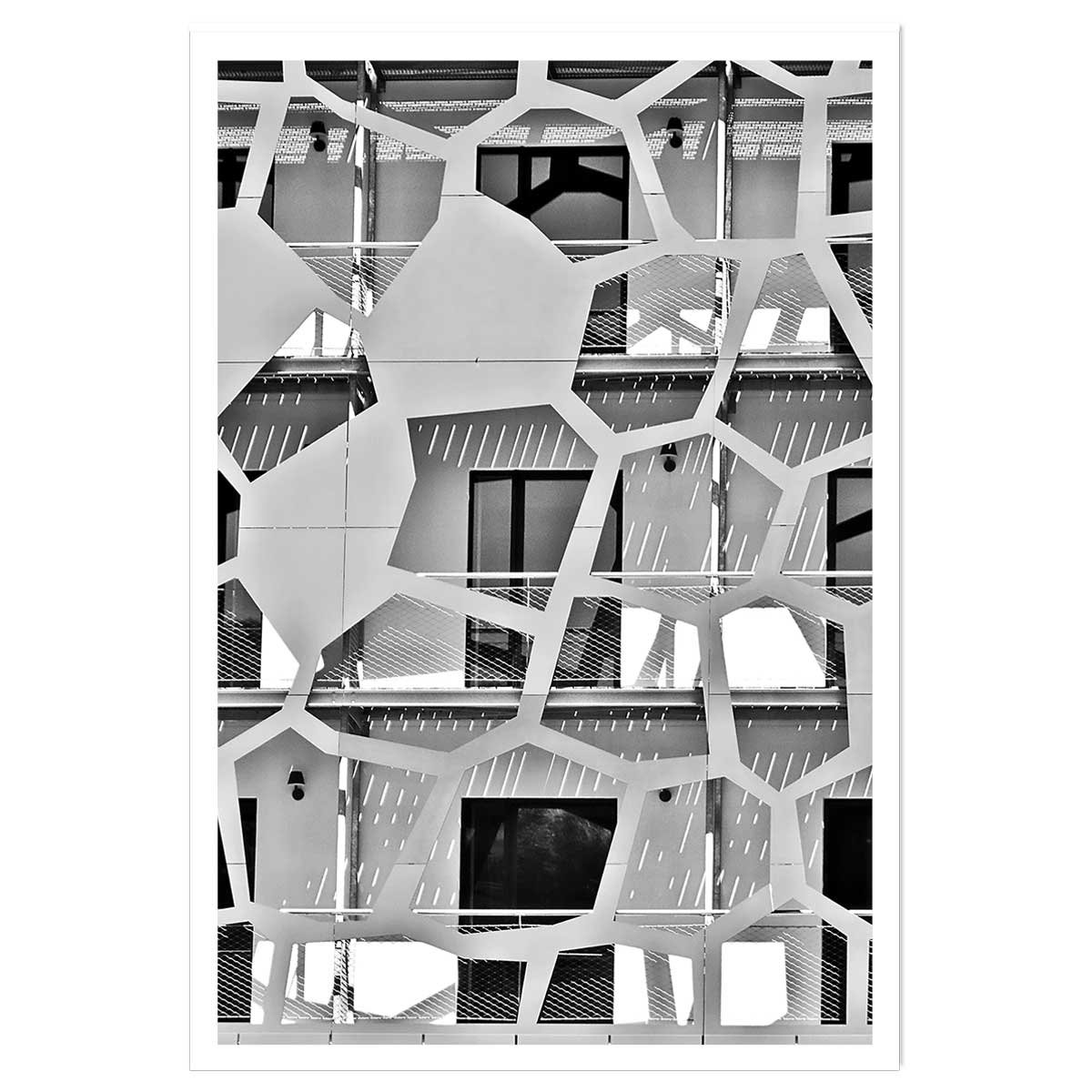 Affiche urbaine balcons sur angle affiche seule, HEXOA