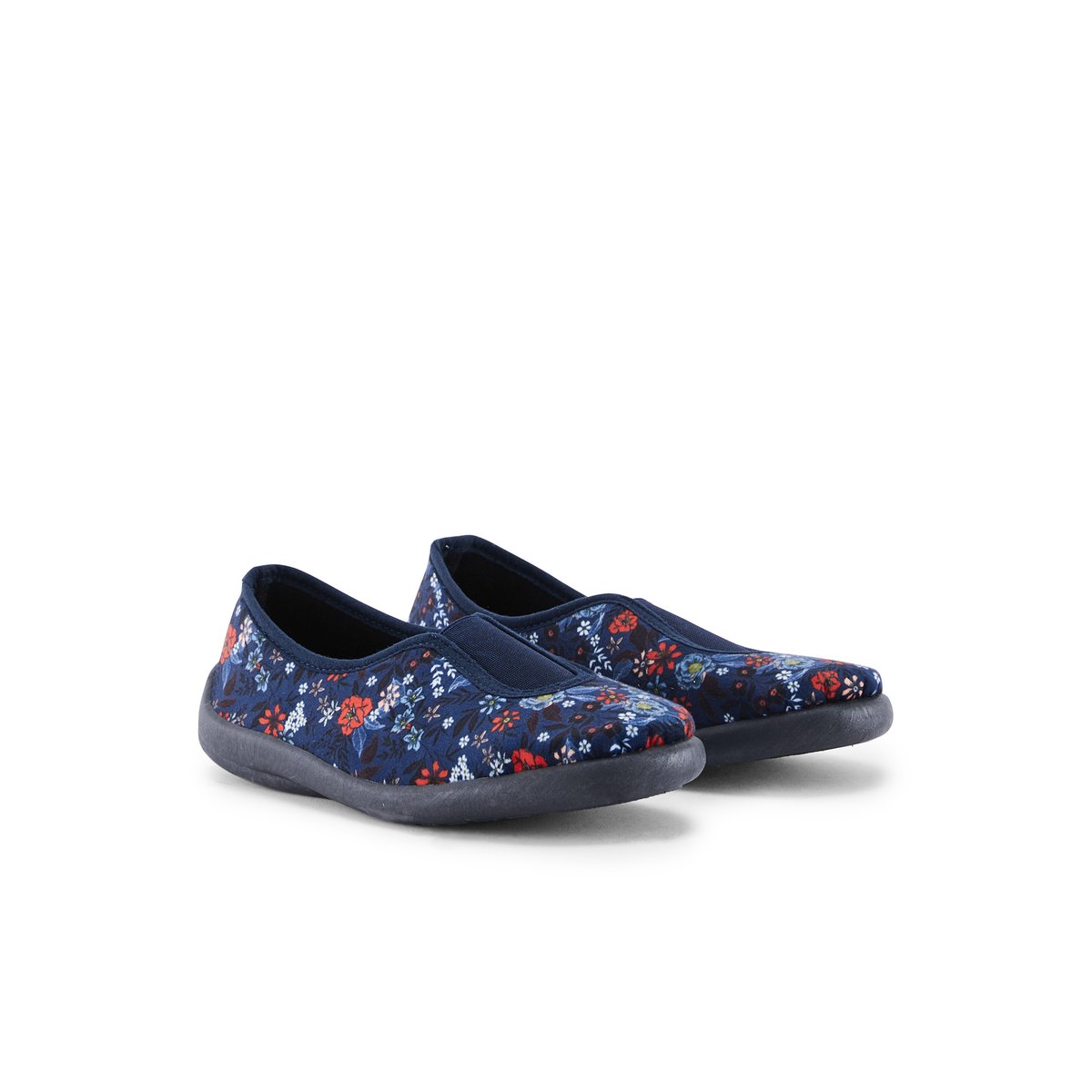 Ballerines d'intérieur femme imprimé marine, PEDICONFORT