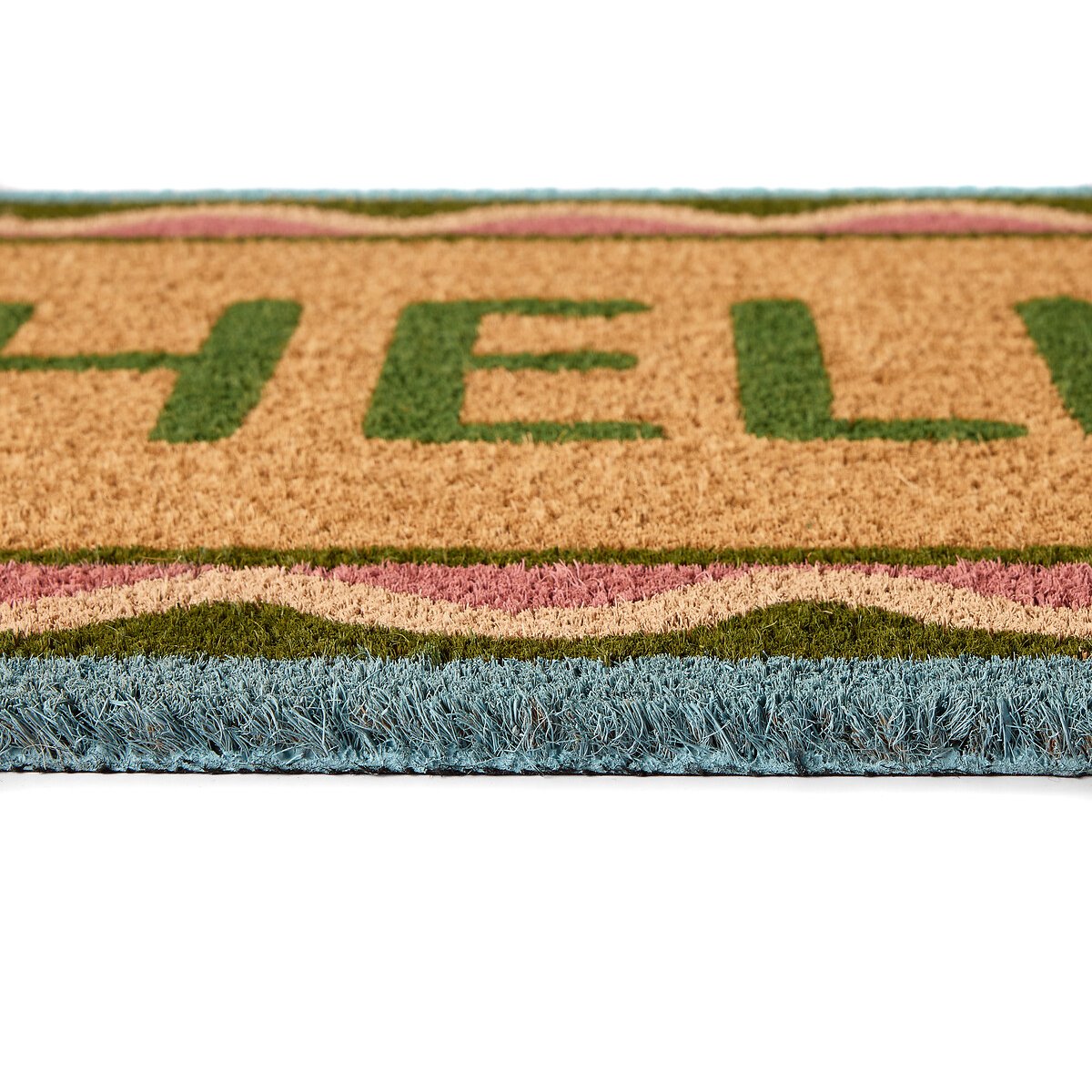 Hello Scallop Coir Doormat multi-coloured, MY MAT