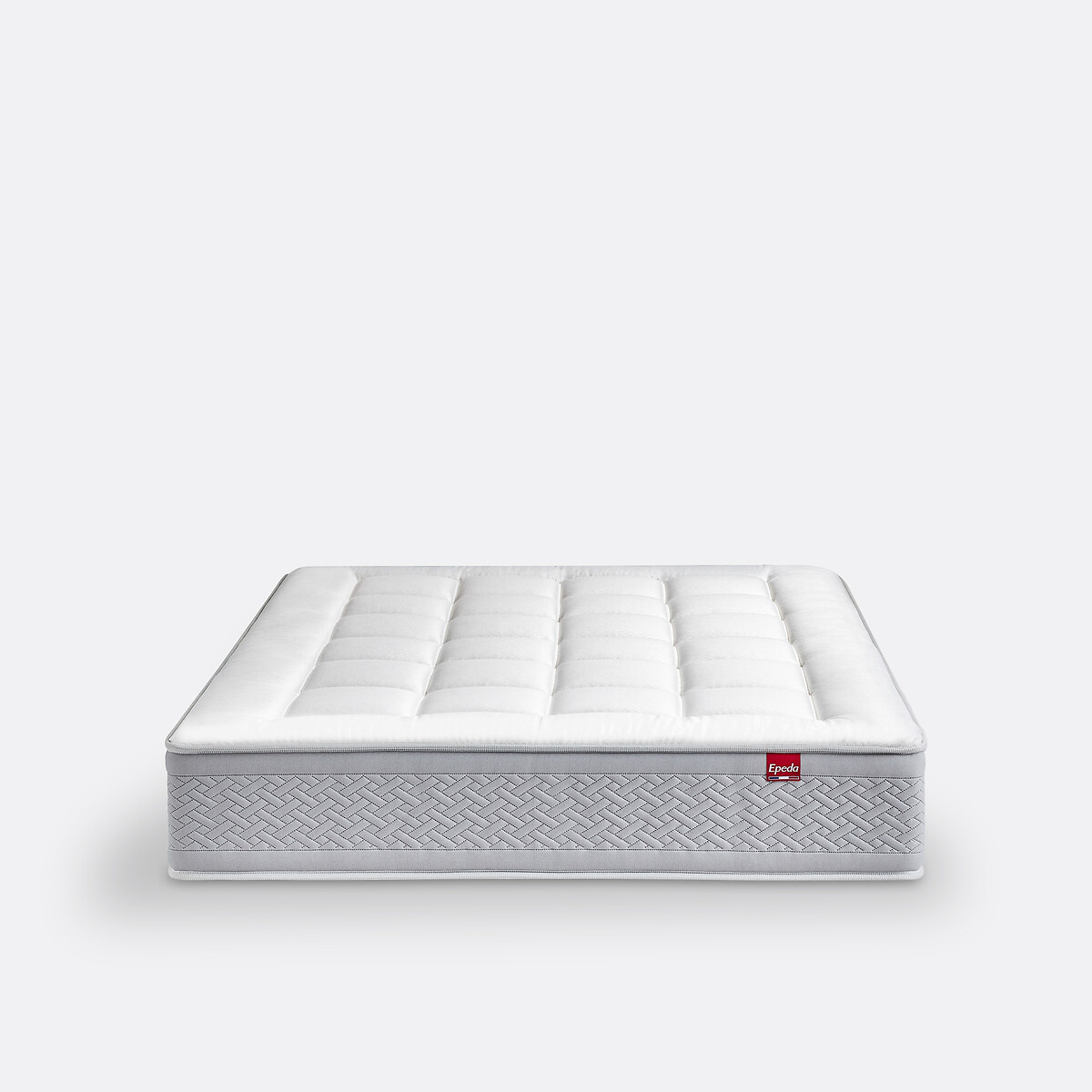 Matras 800 pocketveren, 5 zones, Le Majestueux wit/muisgrijs, EPEDA