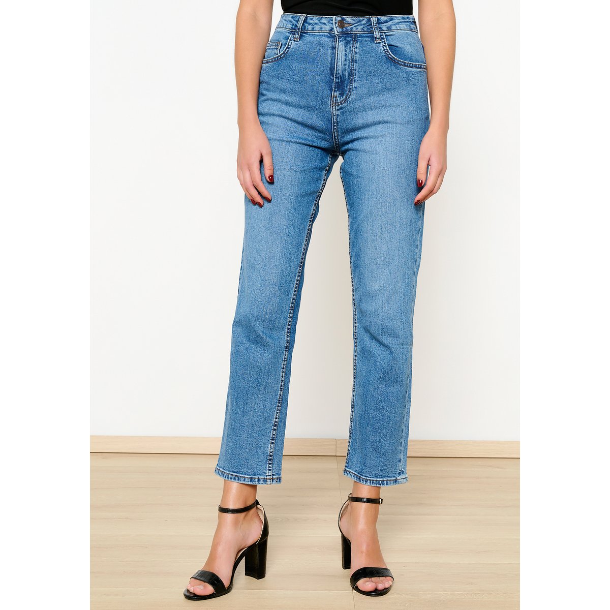 Jean coupe droite medium blue, LOLALIZA