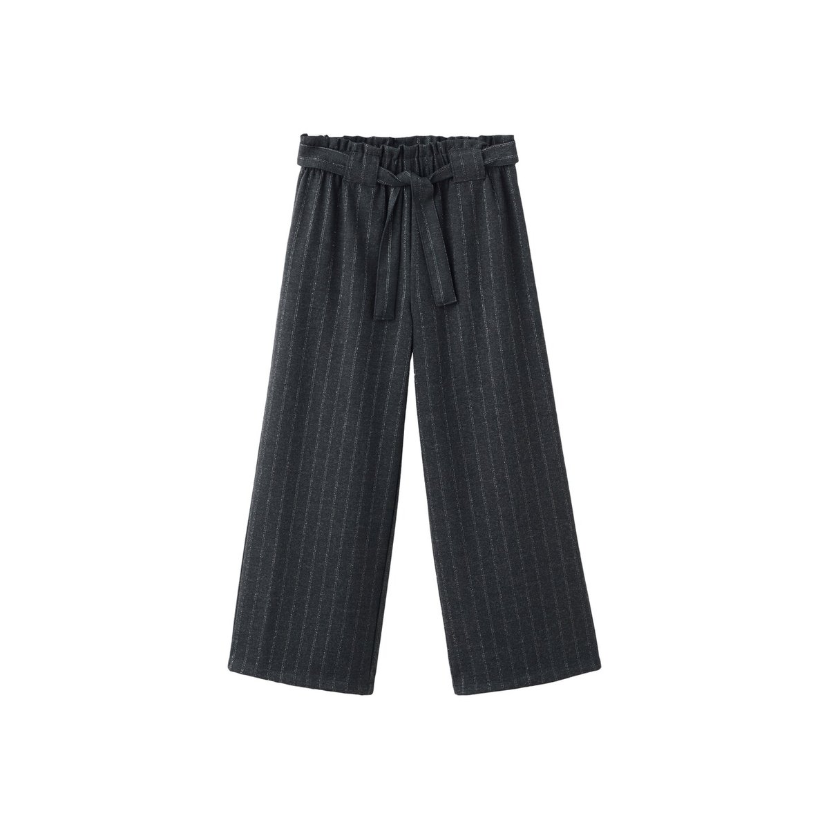 Pantalon rayé fil textile gris, MANGO KIDS