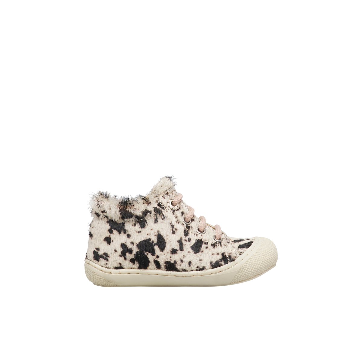 Chaussures premiers pas en suède COCOON blanc-rose, NATURINO