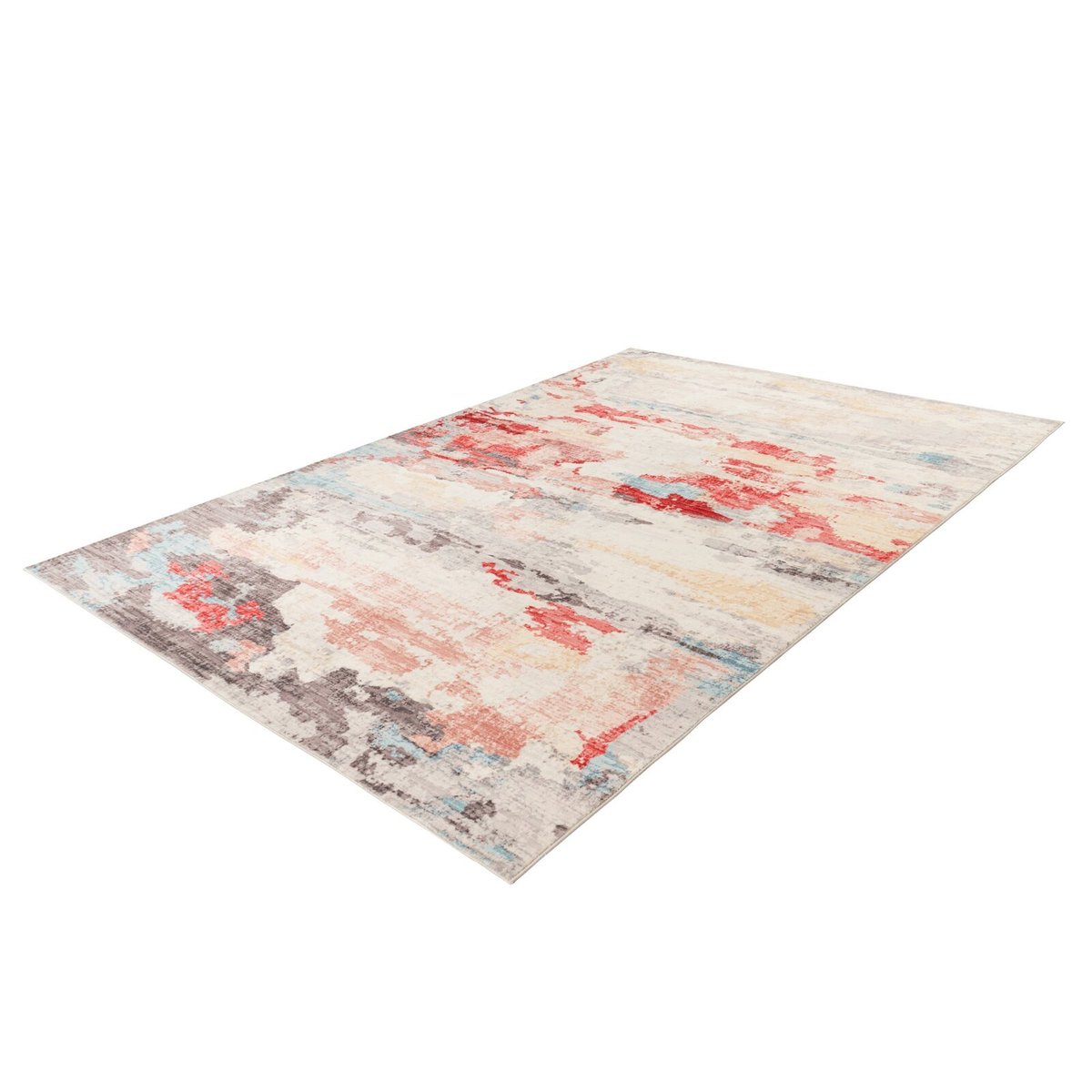 Tapis rectangulaire fait main, PIEMONT multicolore, RECOLLECTION