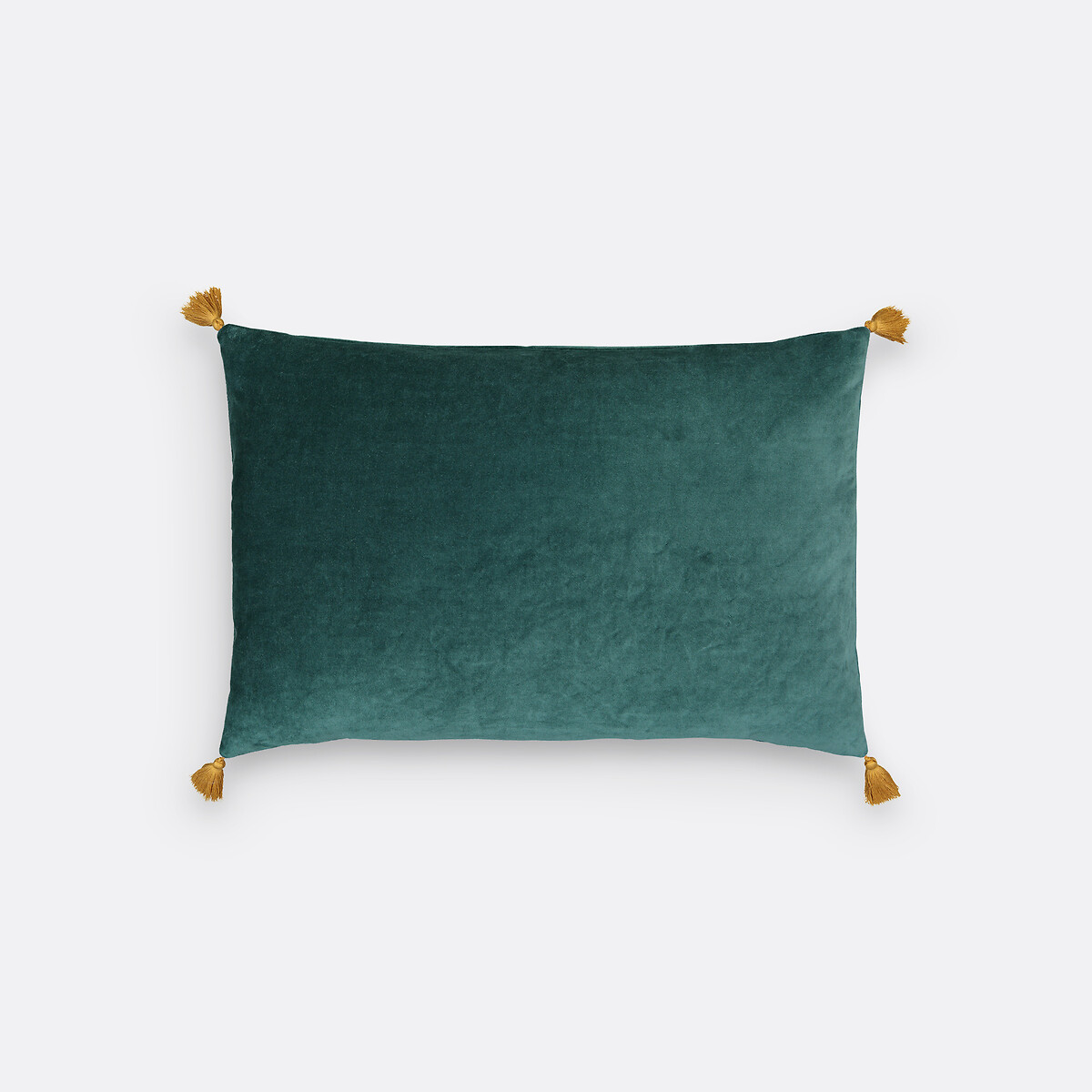 Funda de cojín de terciopelo, Velvet verde azulado, LA REDOUTE INTERIEURS