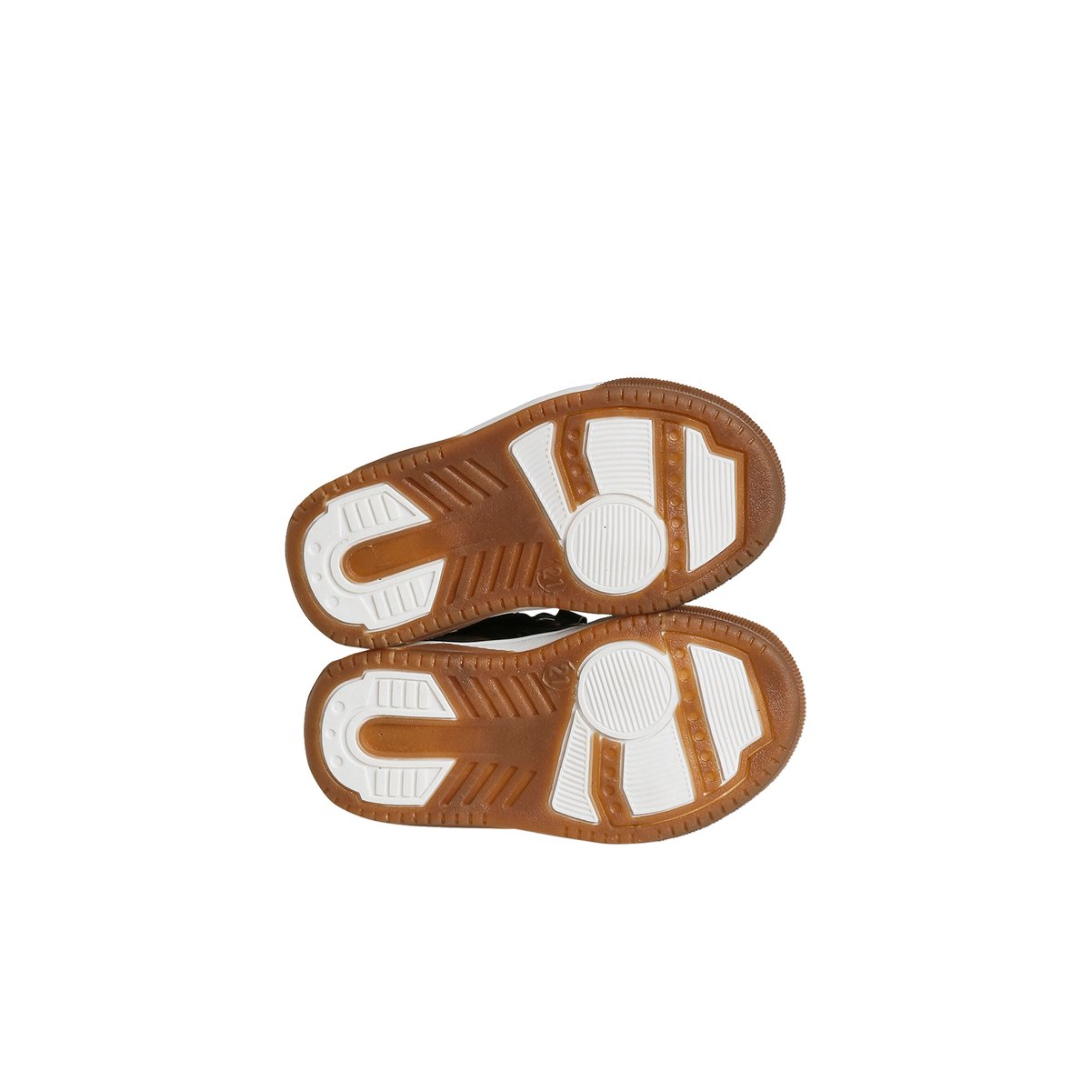 Bottines lacets + glissière chocolat, VERTBAUDET